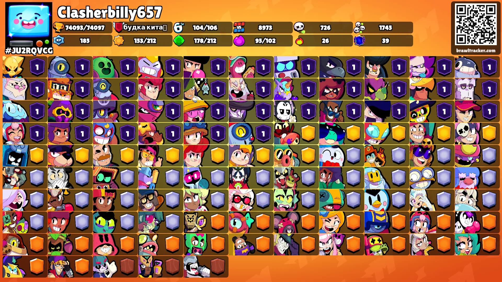 Clasherbilly657's Ranks