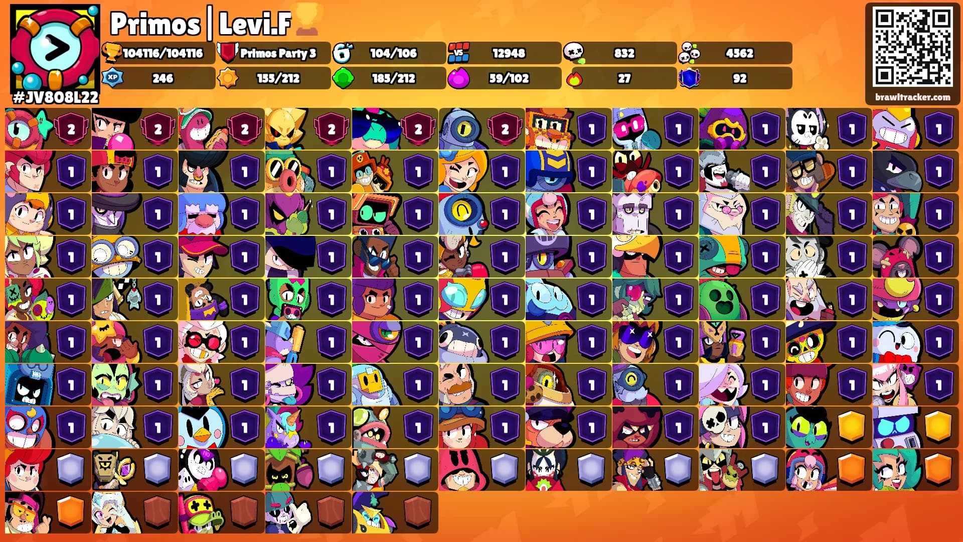 Primos|Levi.F🏆's Ranks