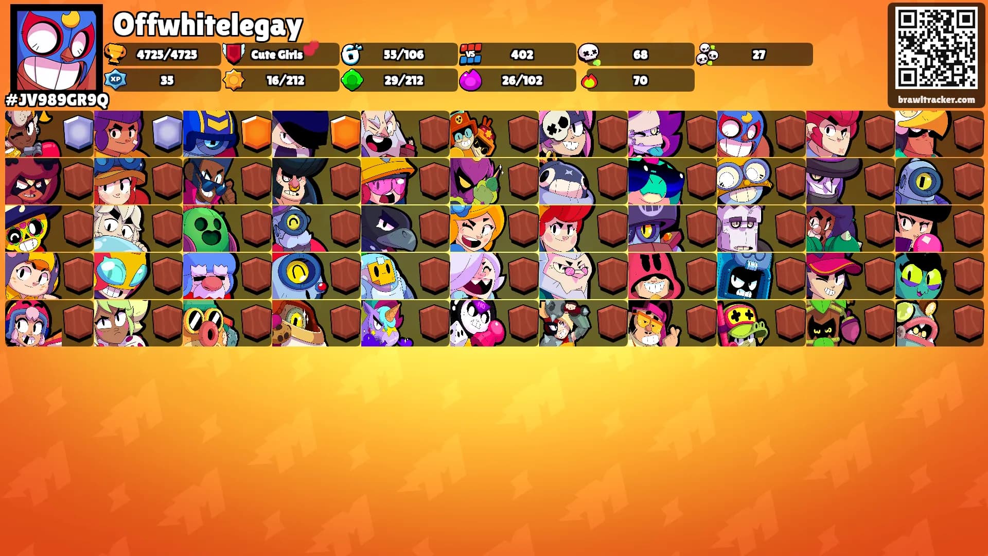 Offwhitelegay's Ranks