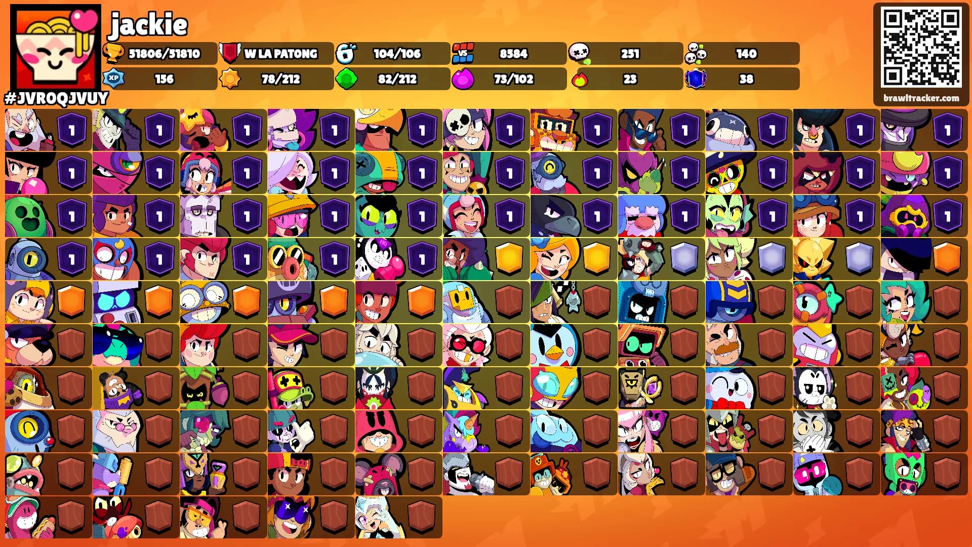 jackie's Ranks