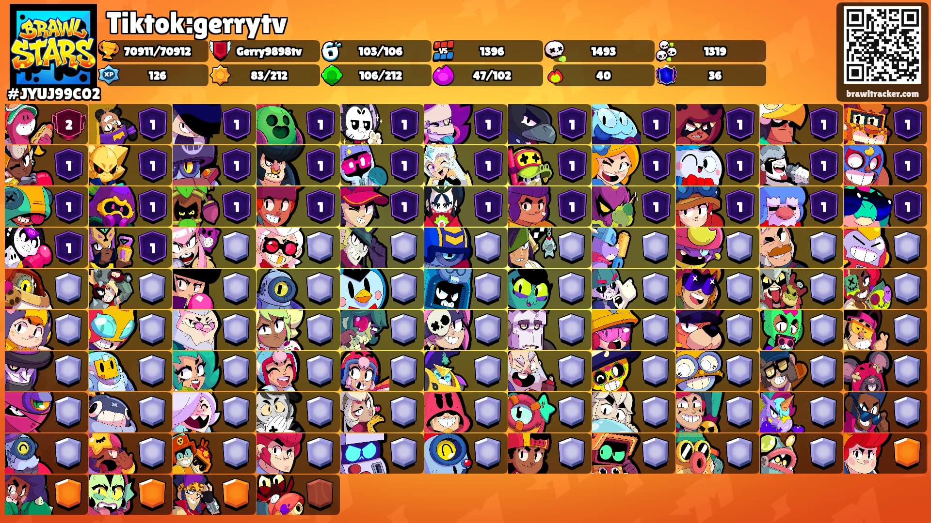 Tiktok:gerrytv's Ranks