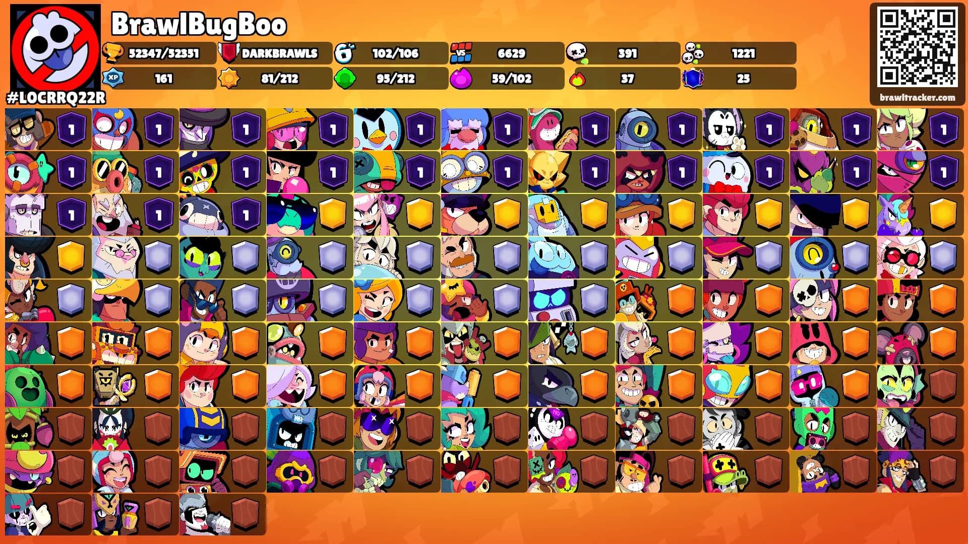 BrawlBugBoo's Ranks