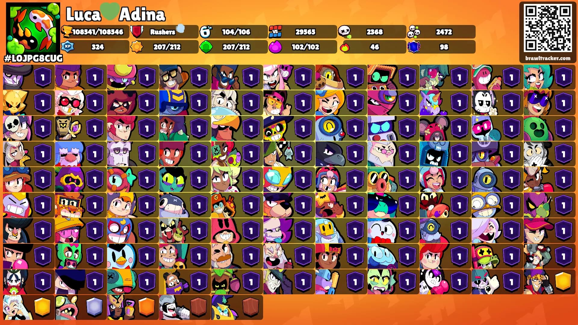 Luca💚Adina's Ranks