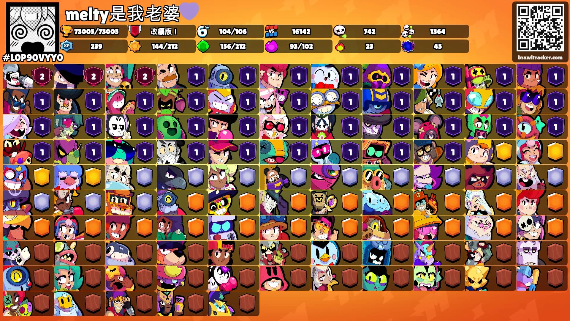melty是我老婆💜's Ranks