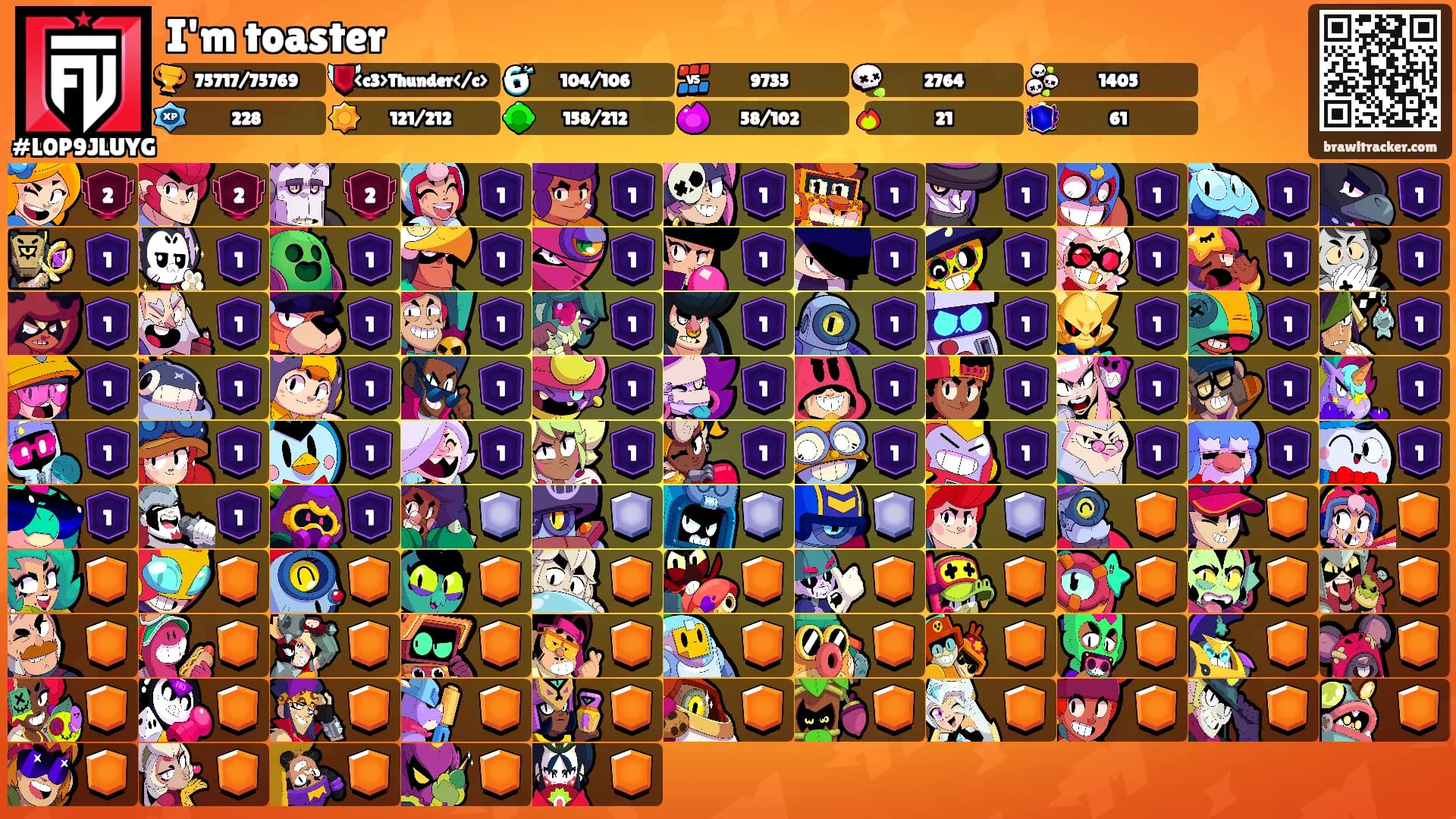 I'm toaster's Ranks