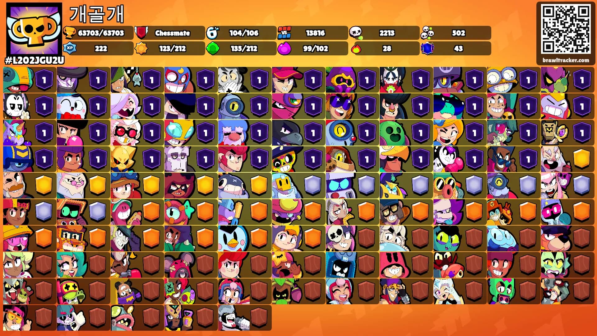 개골개's Ranks