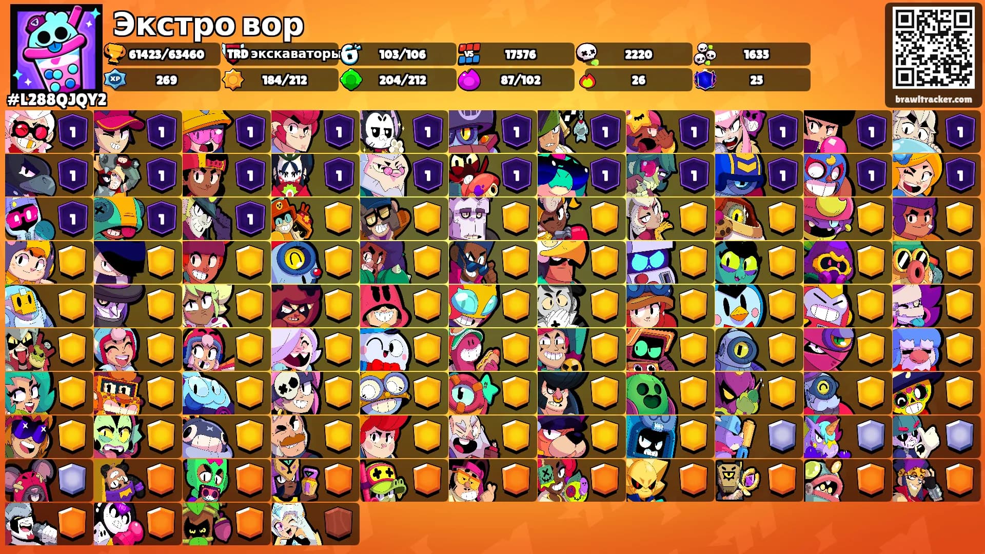 Экстро вор's Ranks