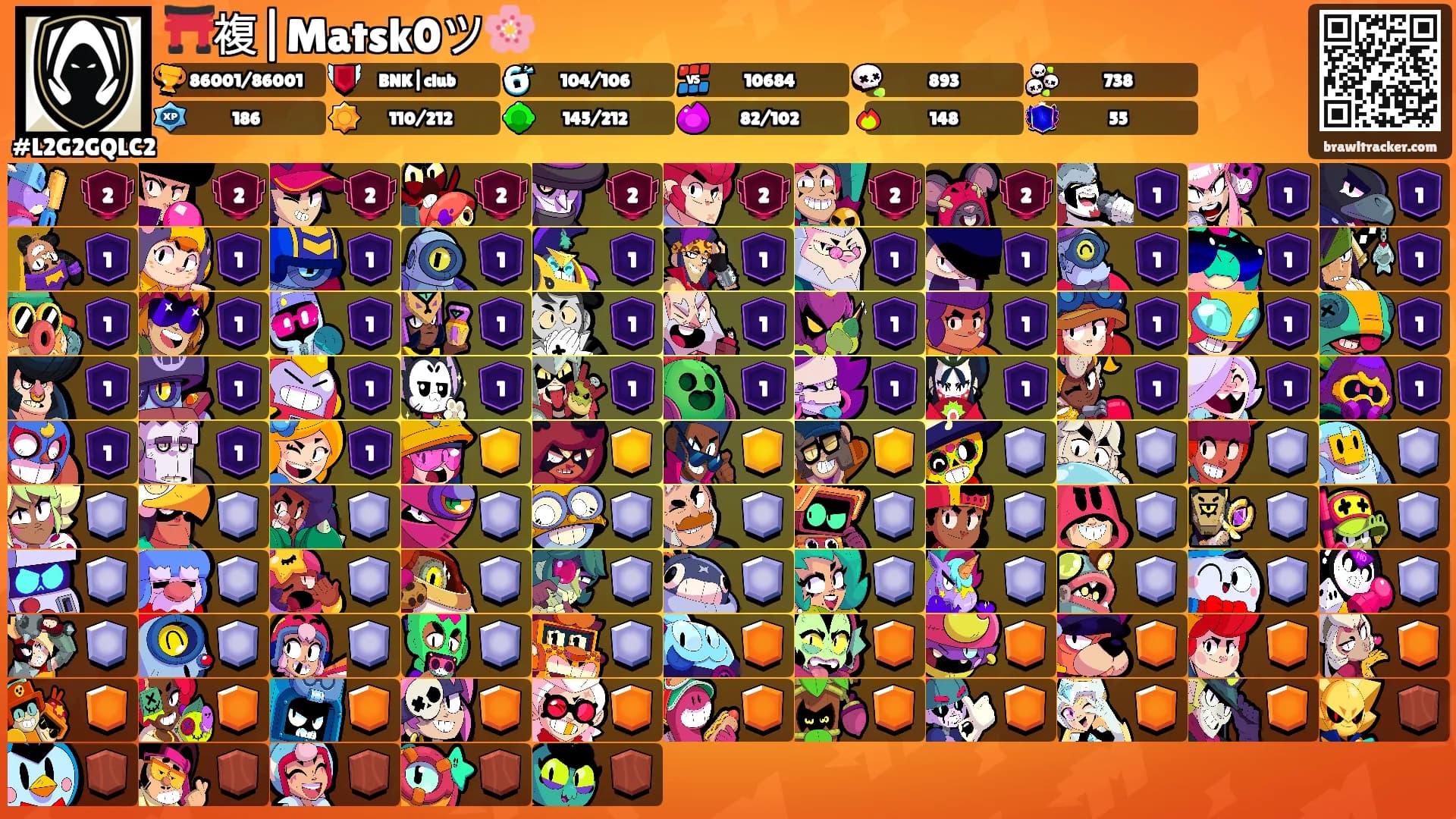 ⛩️複|Matsk0ツ🌸's Ranks