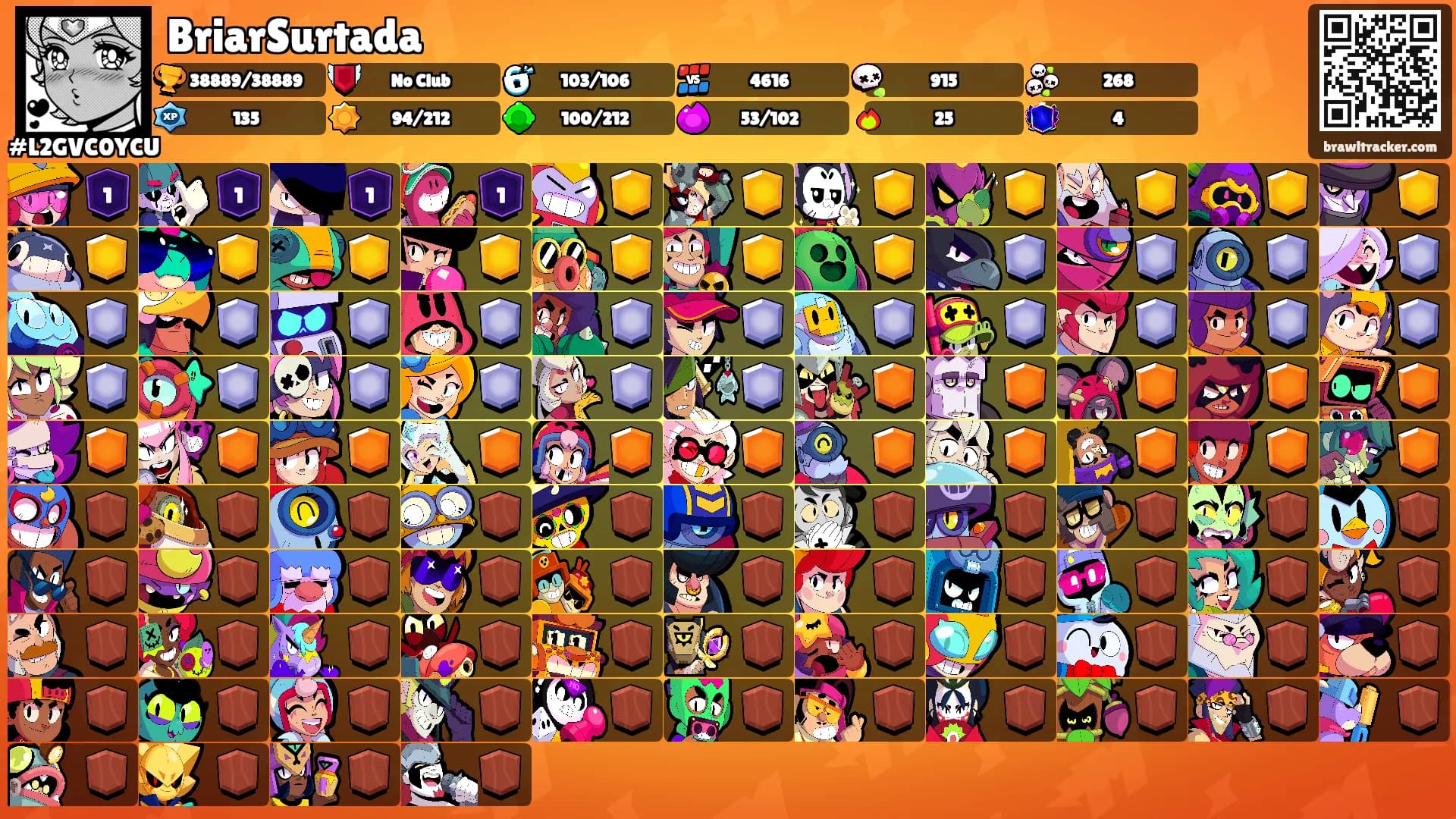BriarSurtada's Ranks