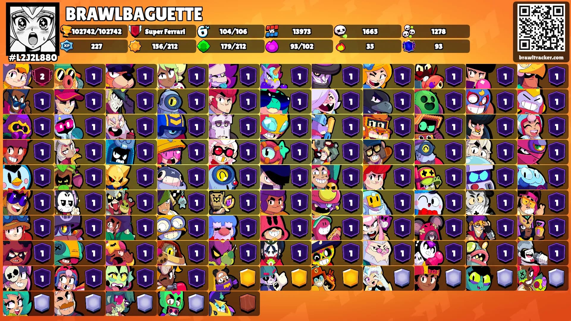 BRAWLBAGUETTE's Ranks
