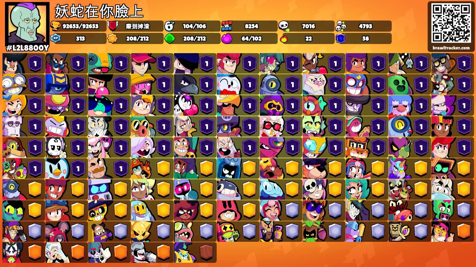 妖蛇在你臉上's Ranks