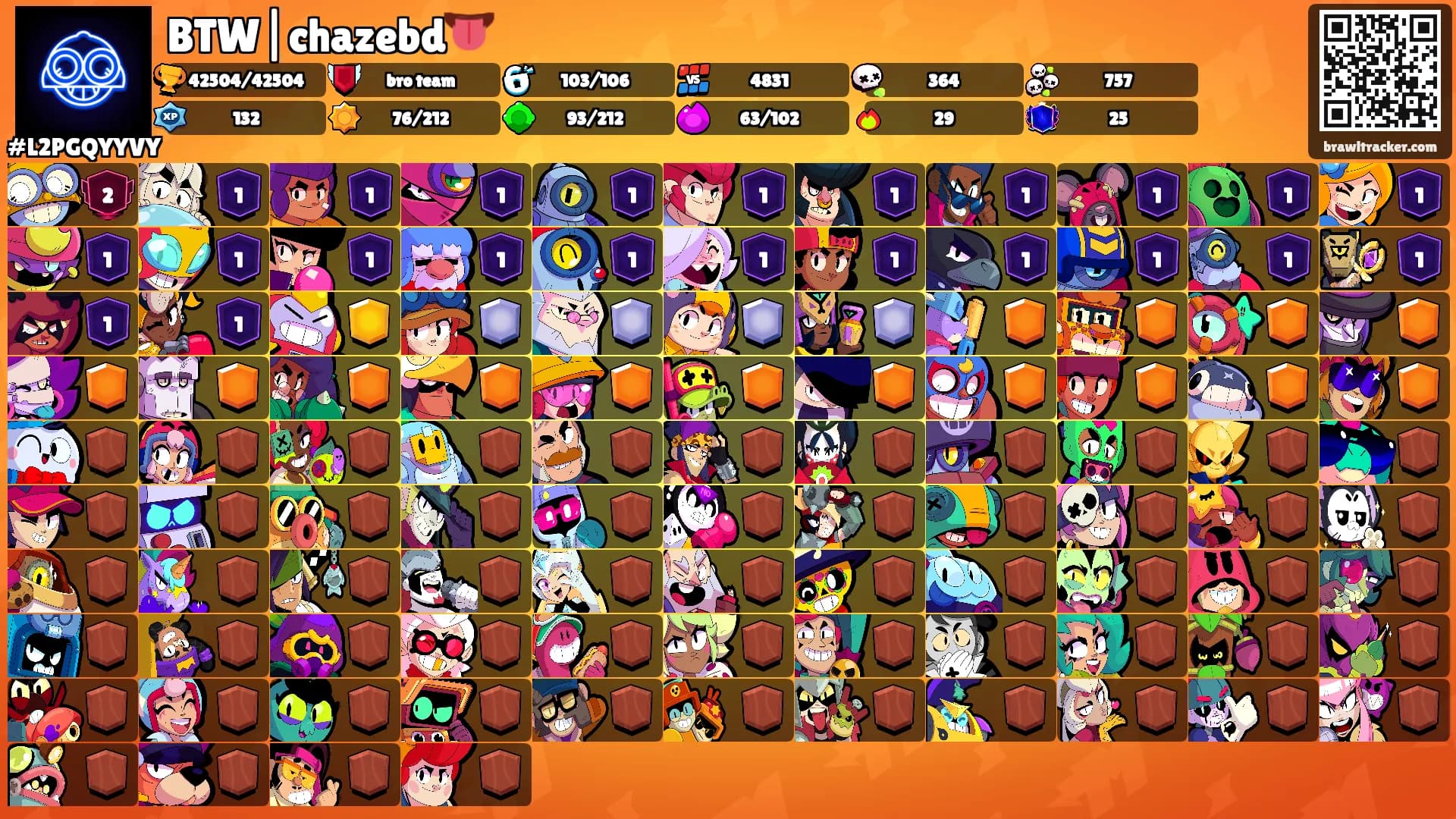BTW|chazebd👅's Ranks
