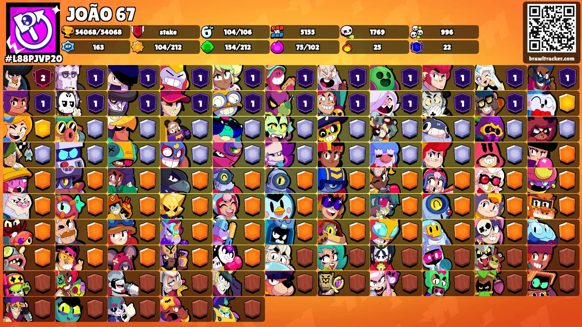JOÃO 67's Ranks