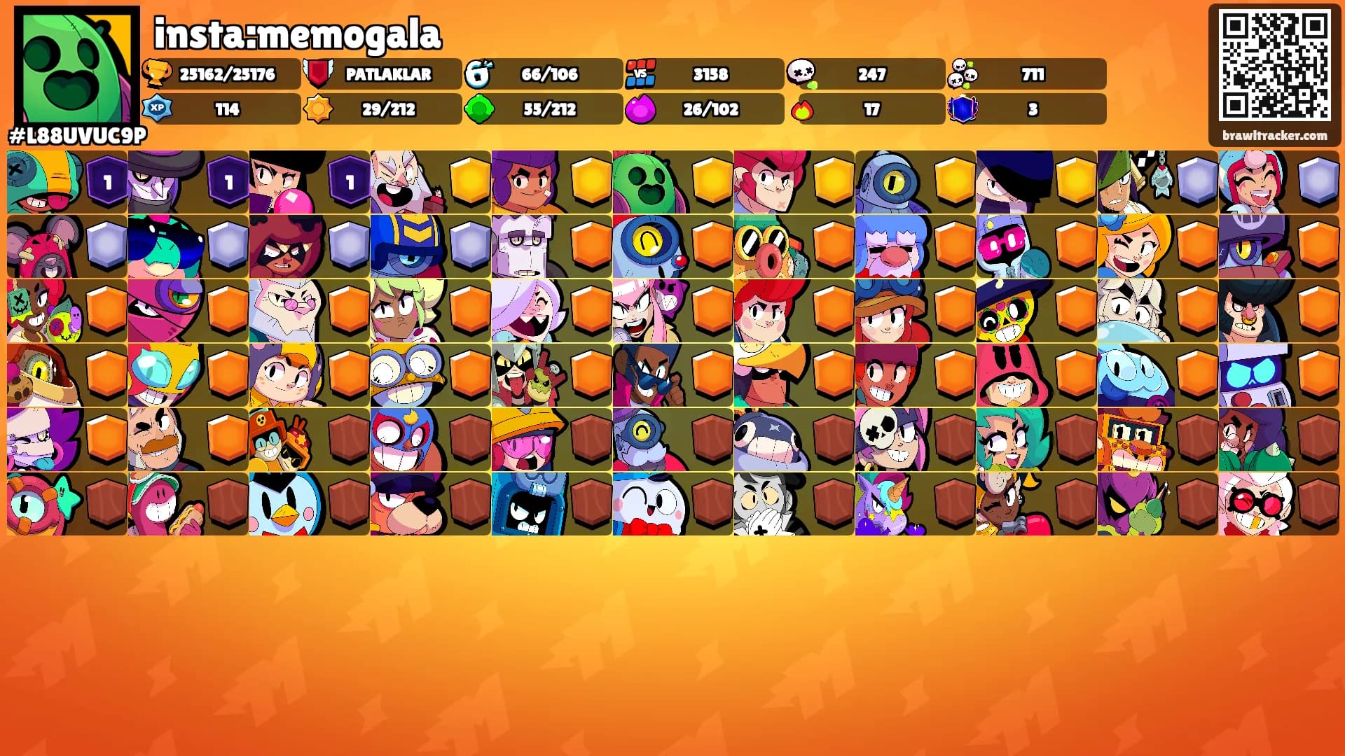insta:memogala's Ranks