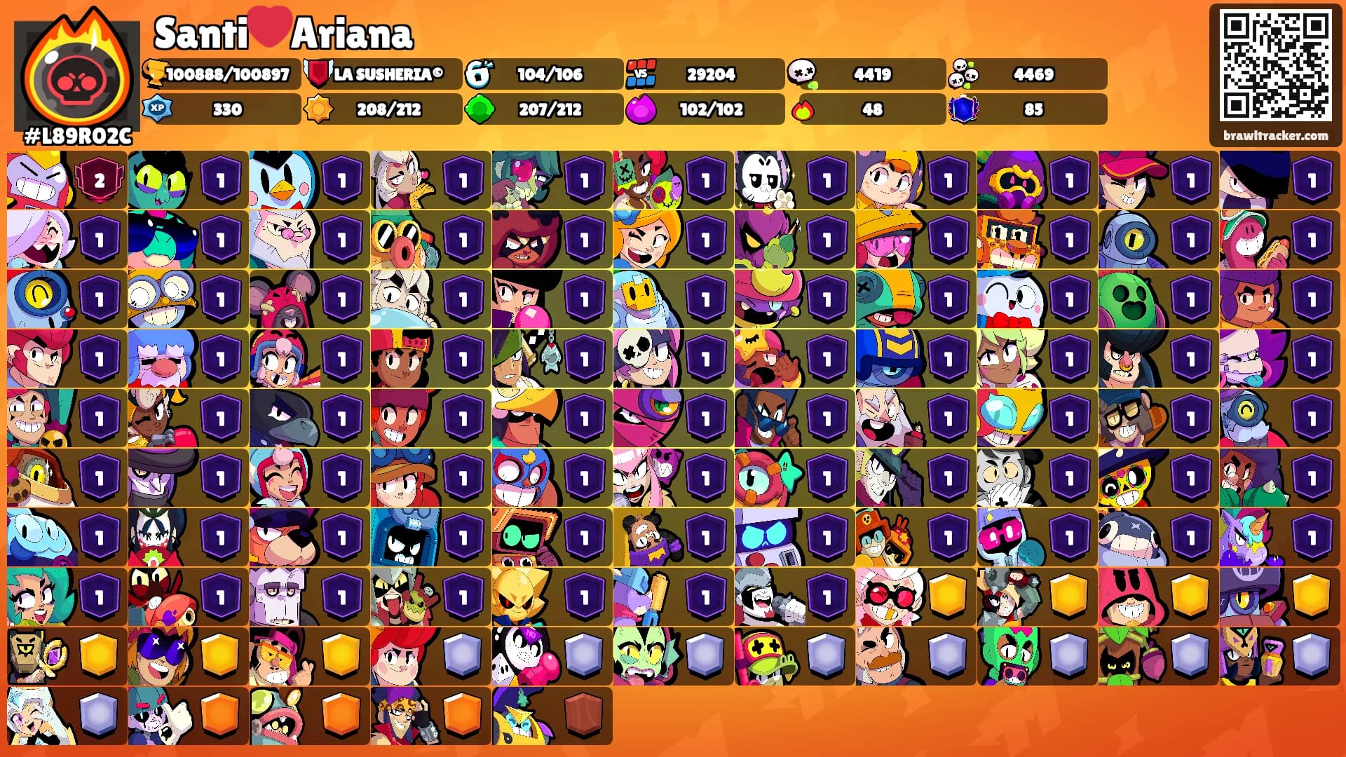 Santi❤️Ariana's Ranks