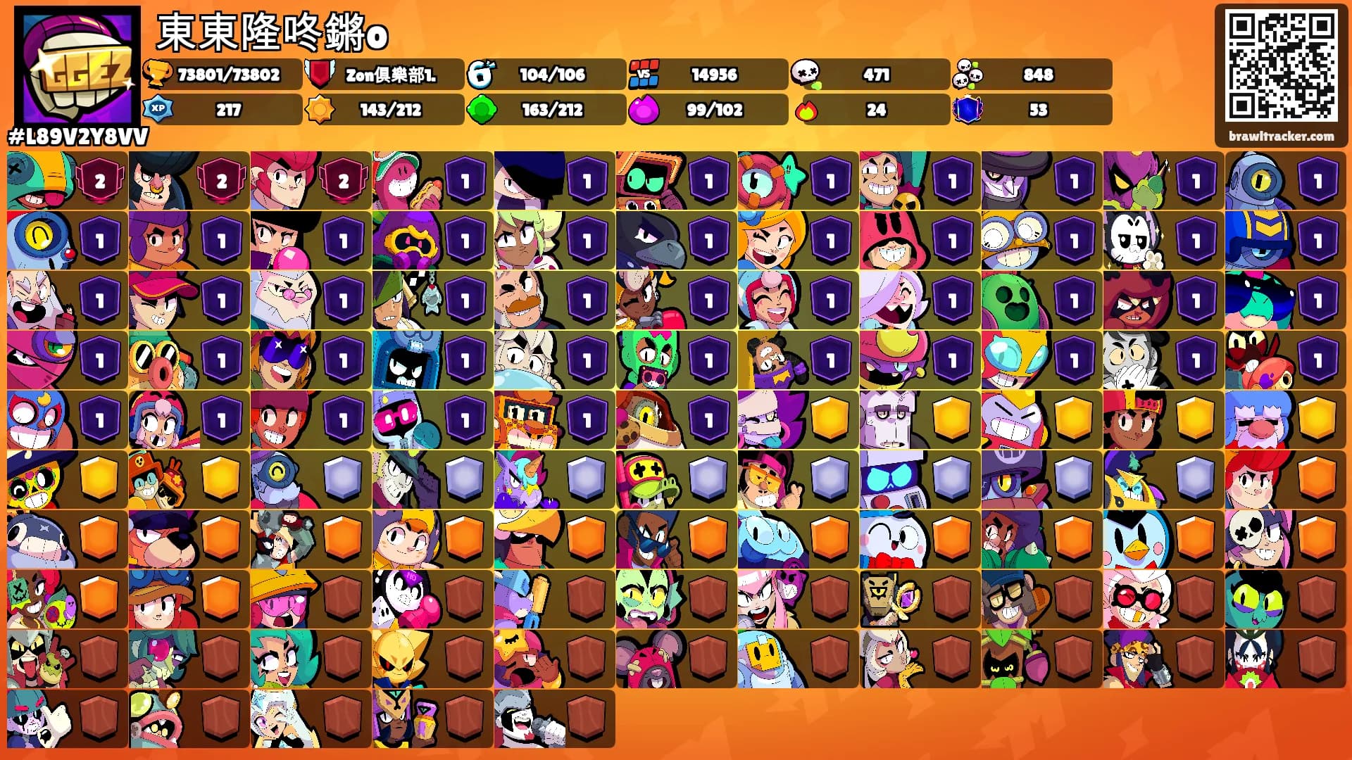 東東隆咚鏘o's Ranks