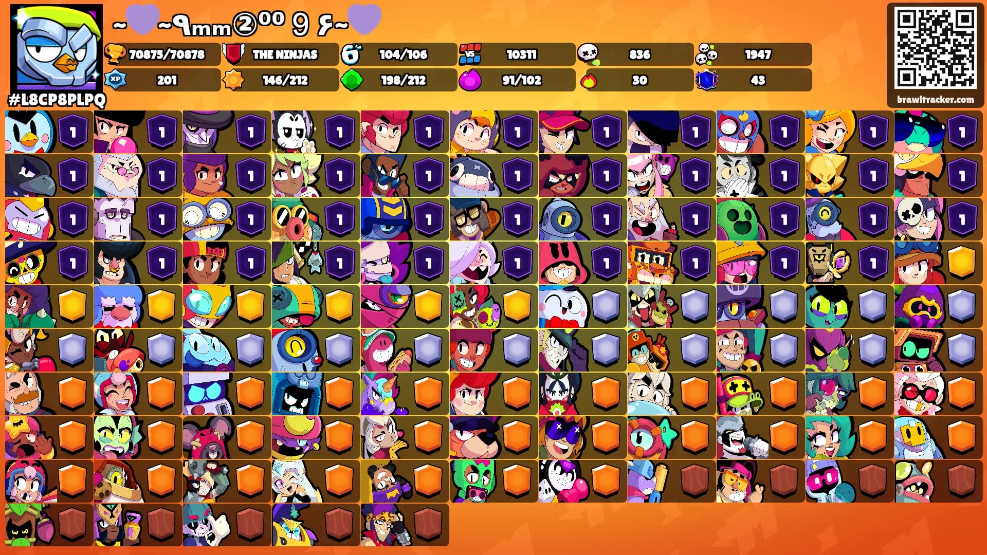 ~💜~٩ₘₘ②⁰⁰９۶~💜's Ranks