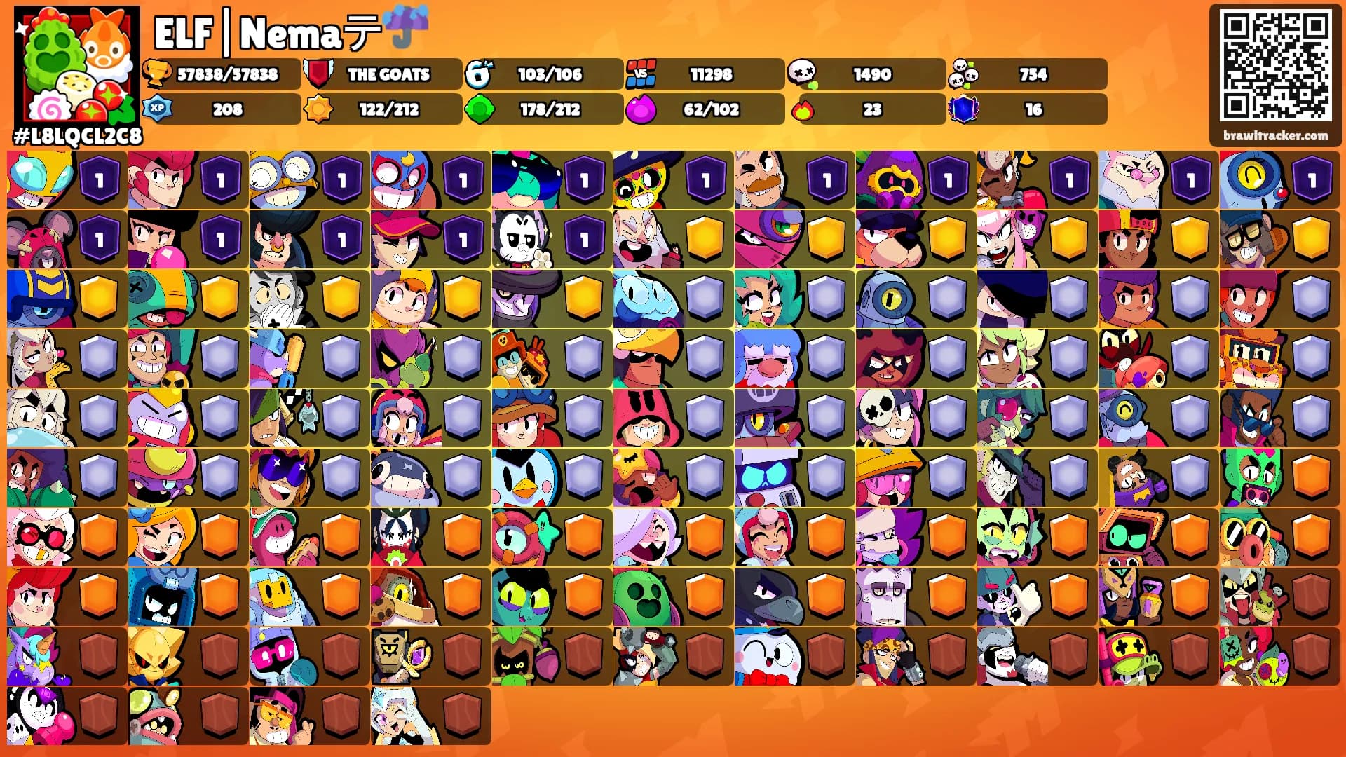 ELF|Nemaテ☔'s Ranks