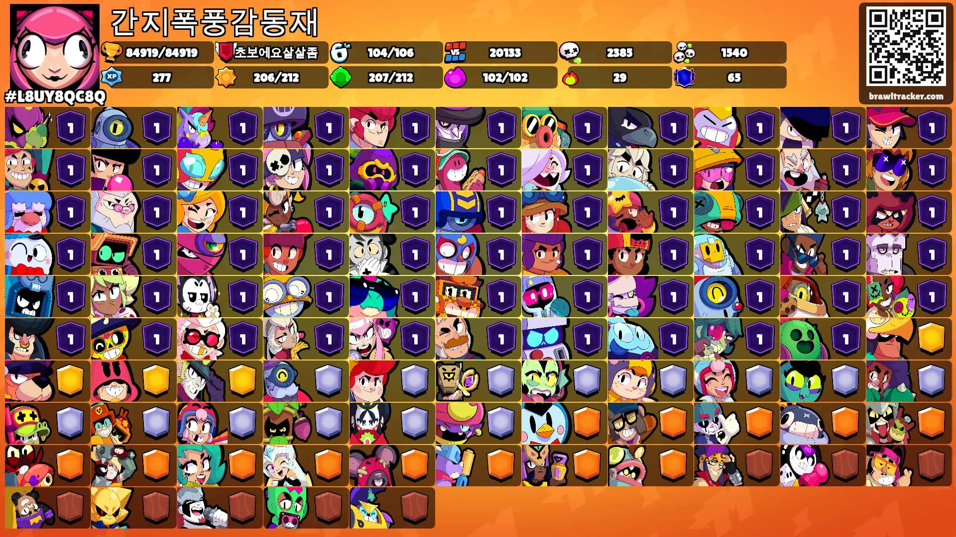 간지폭풍감동재's Ranks