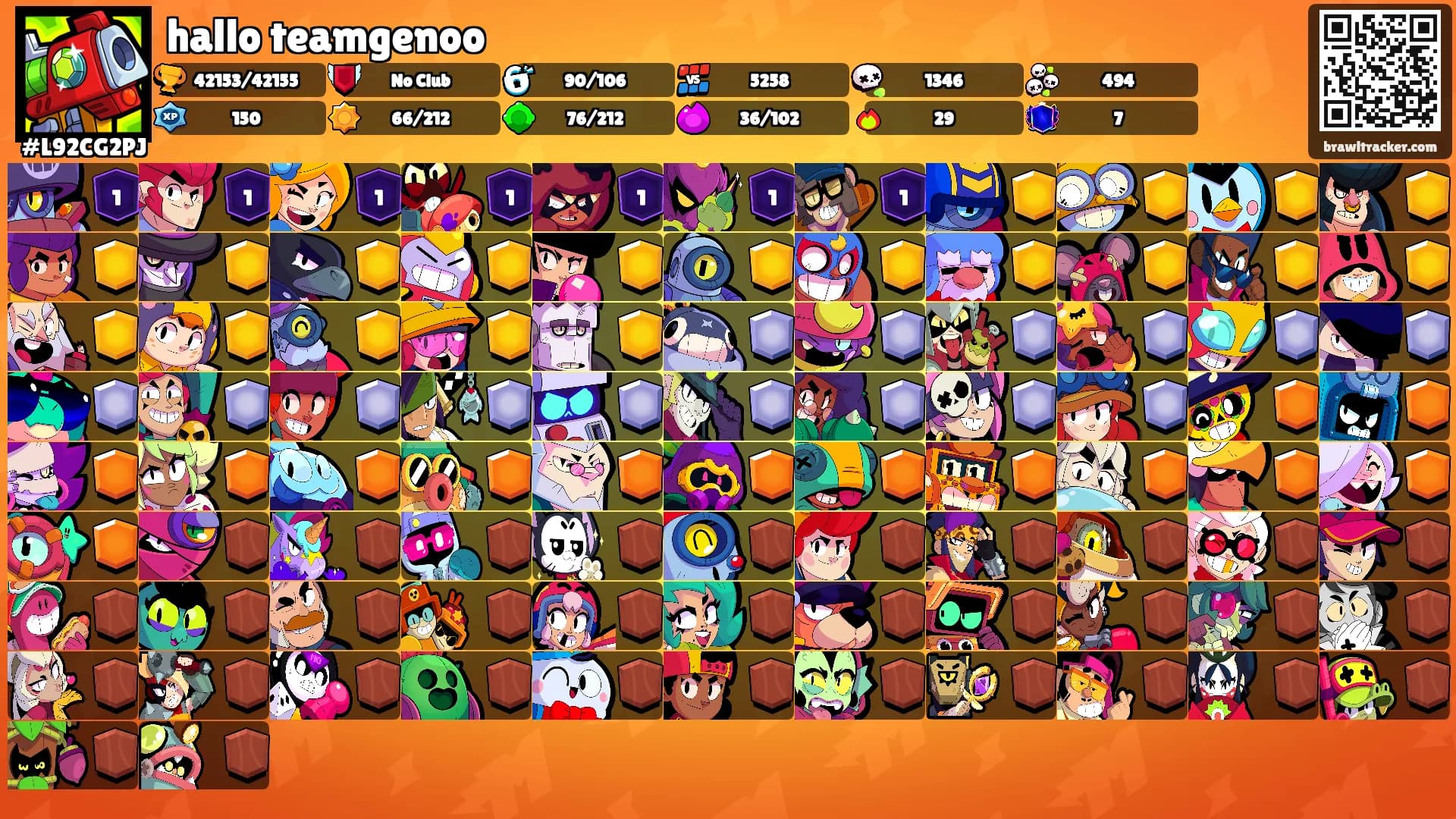 hallo teamgenoo's Ranks