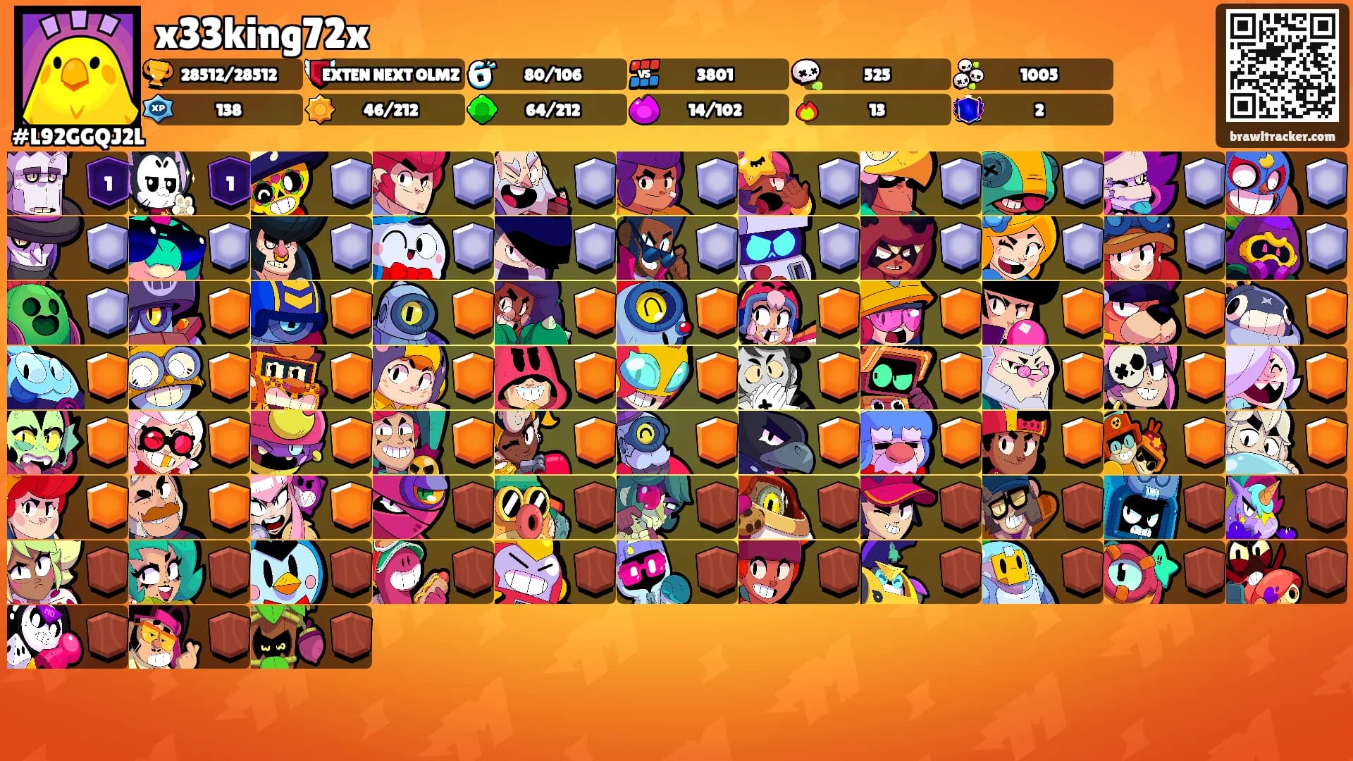 x33king72x's Ranks