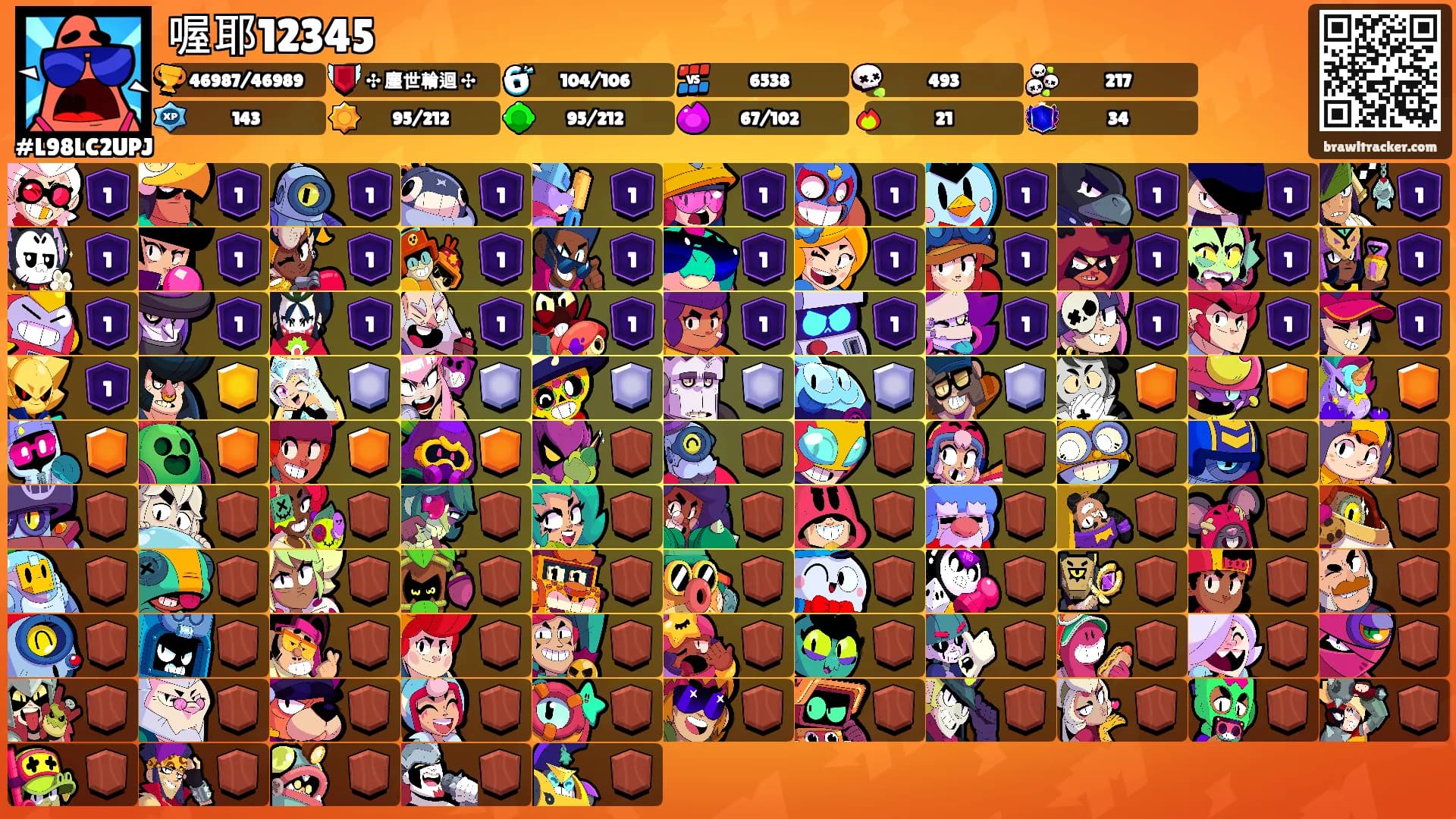 喔耶12345's Ranks