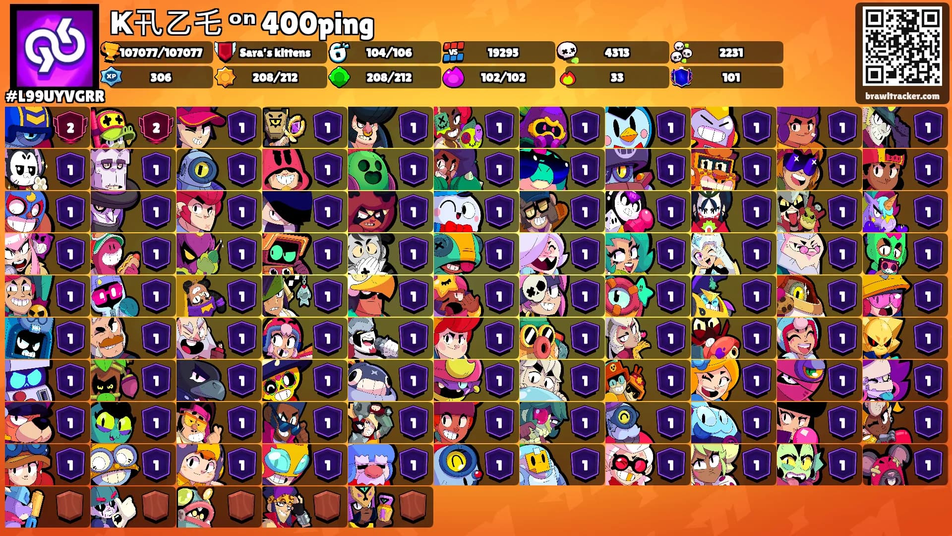 Ҝ卂乙乇 ᵒⁿ 400ping's Ranks