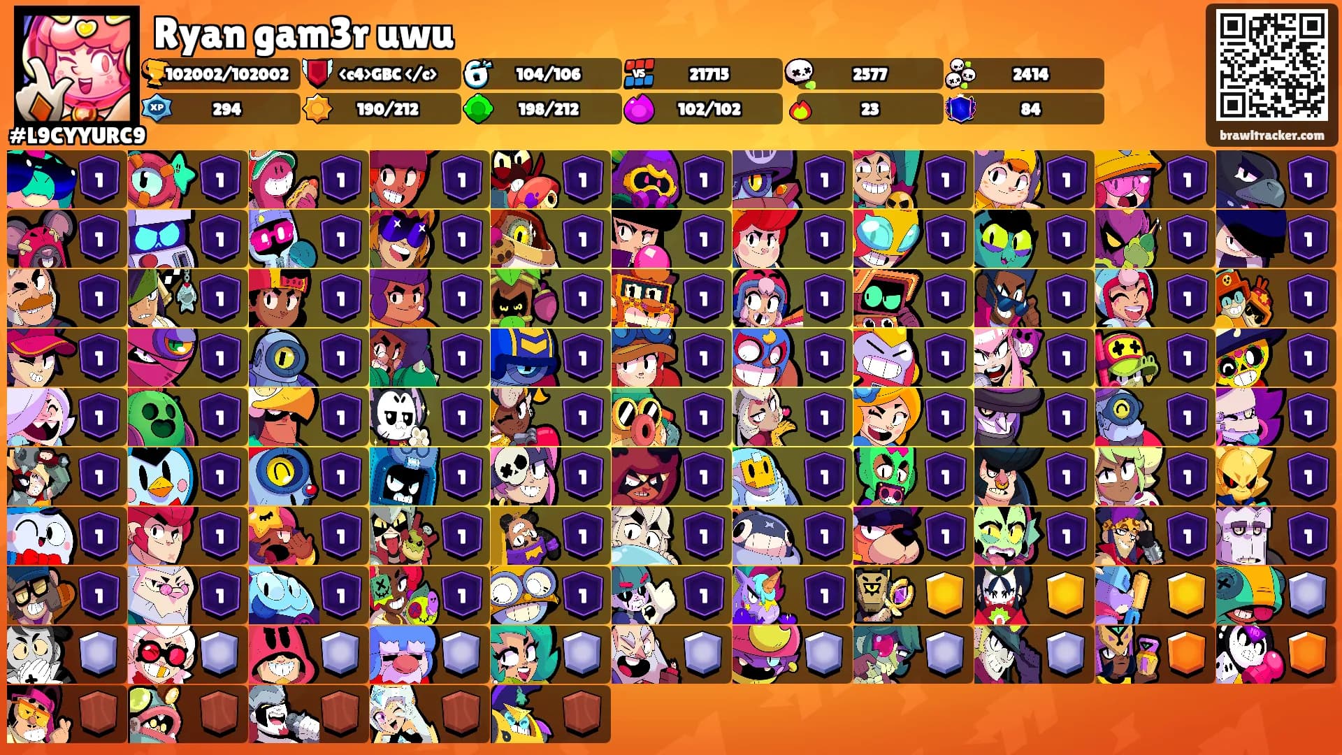 Ryan gam3r uwu's Ranks