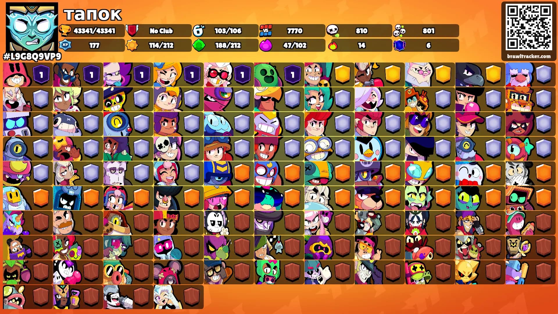 тапок's Ranks