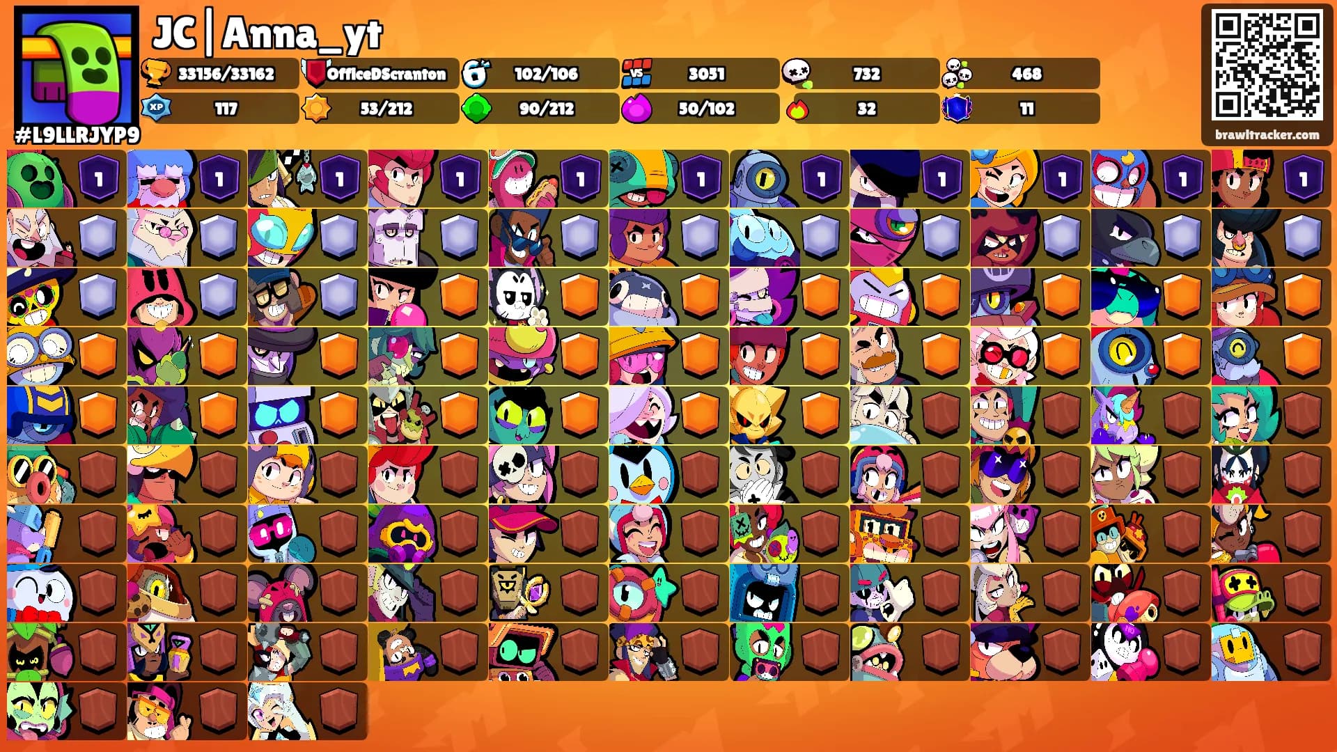 JC|Anna_yt's Ranks