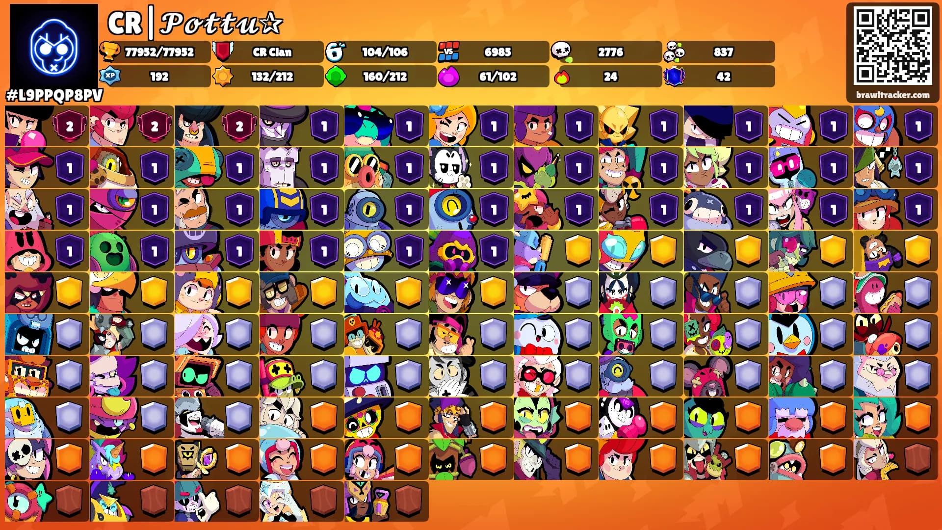 CR|𝓟𝓸𝓽𝓽𝓾✰'s Ranks