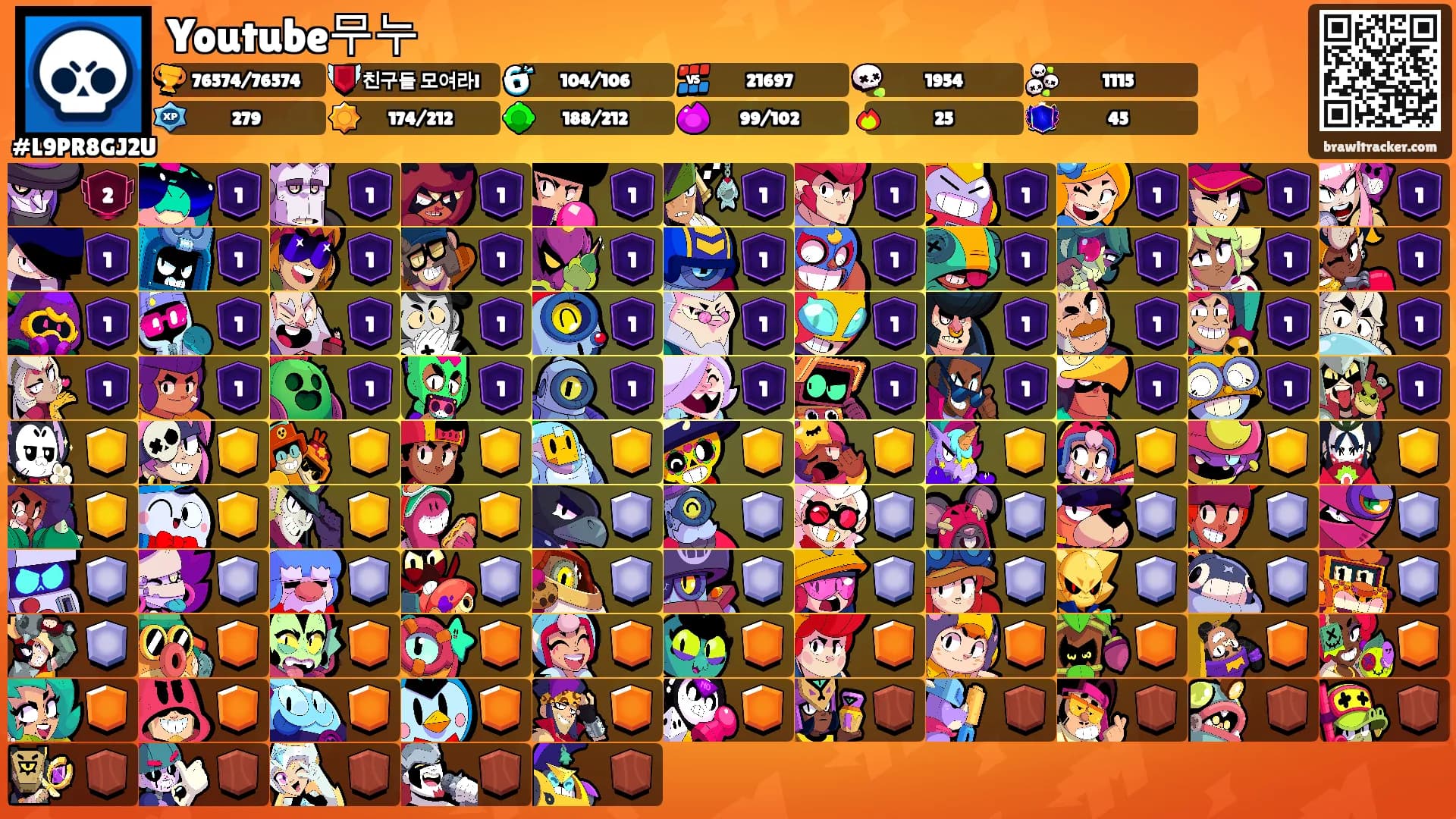 Youtube무누's Ranks