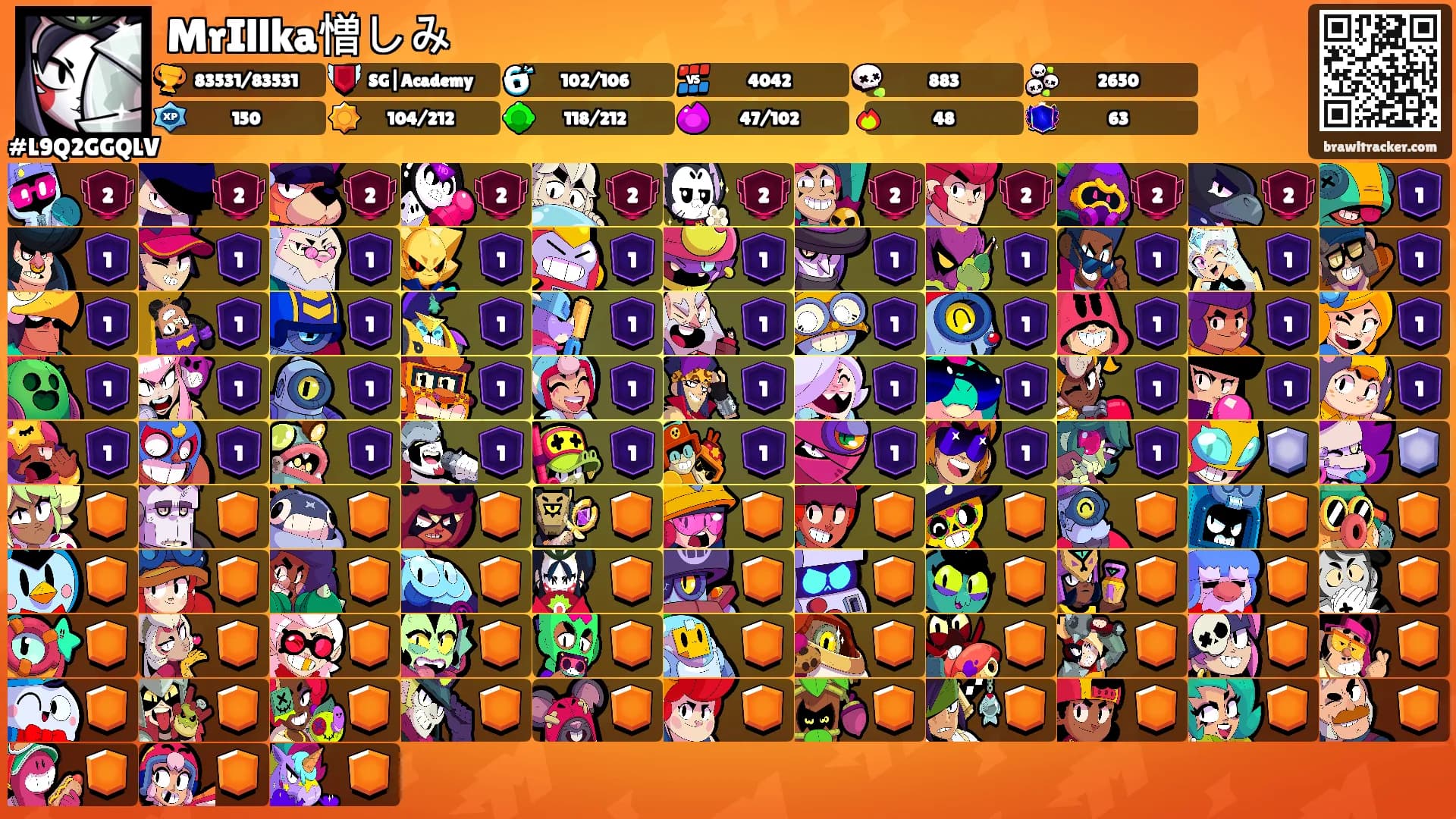 MrIllka憎しみ's Ranks
