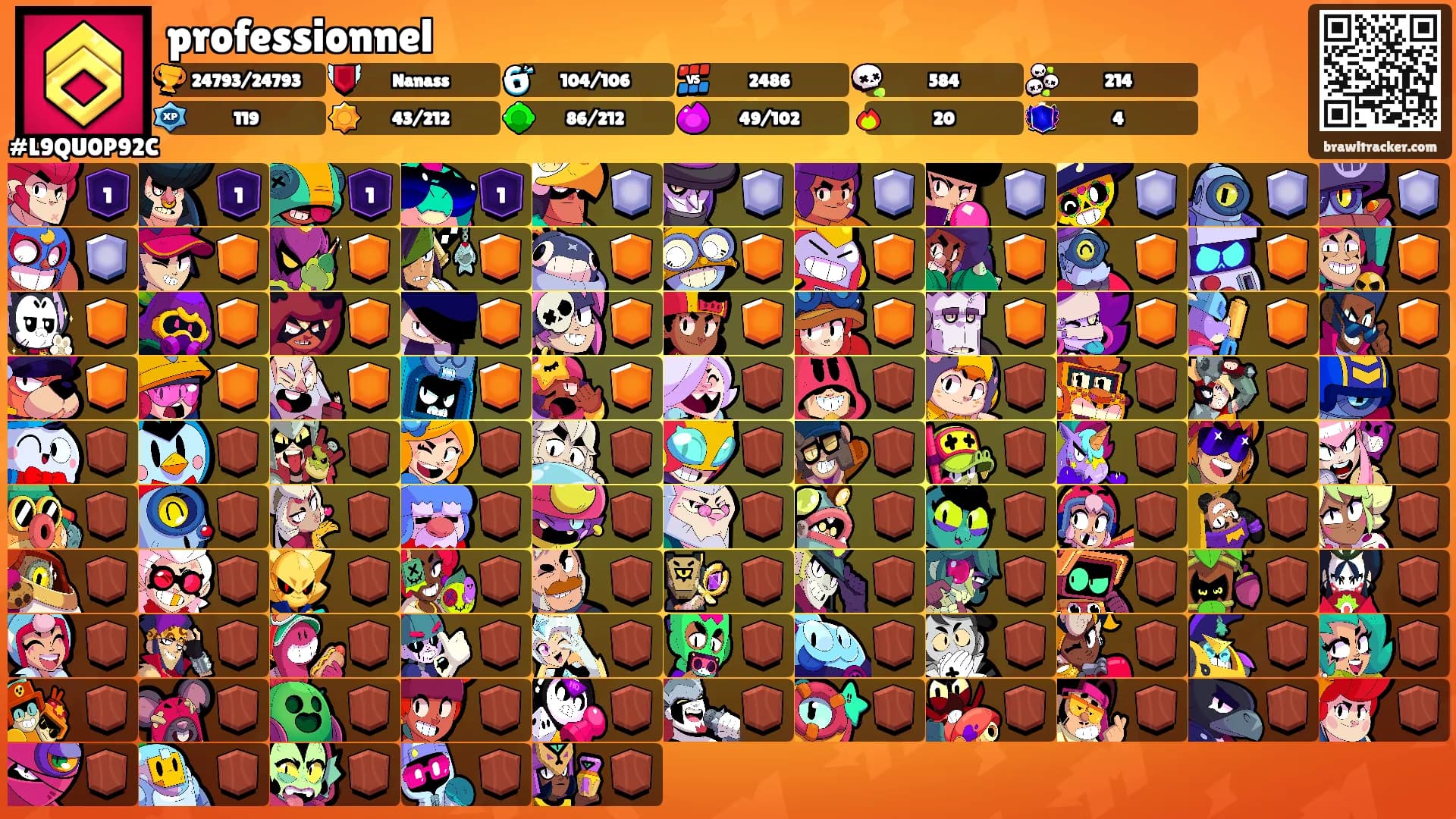 professionnel's Ranks