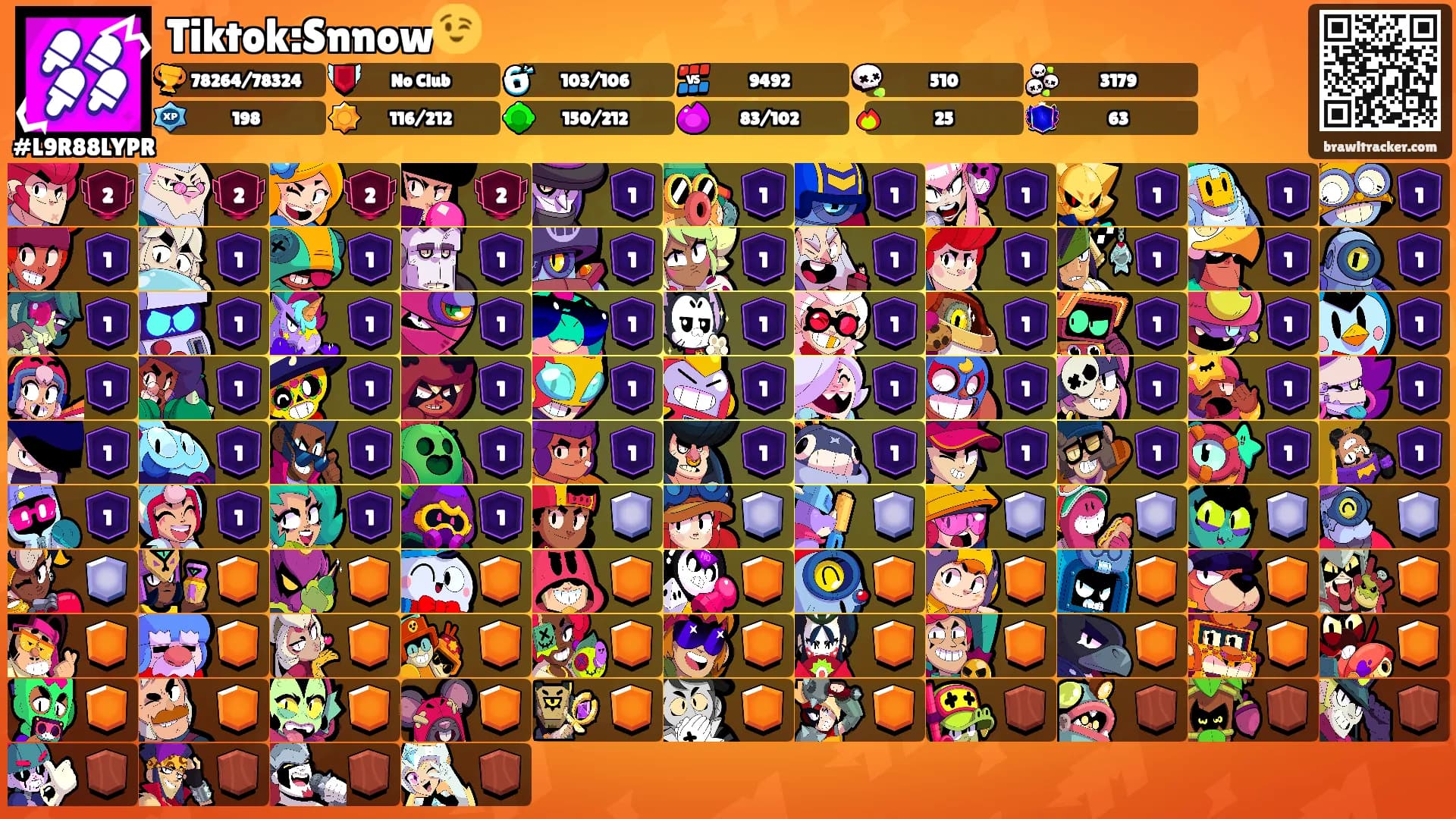 Tiktok:Snnow😉's Ranks