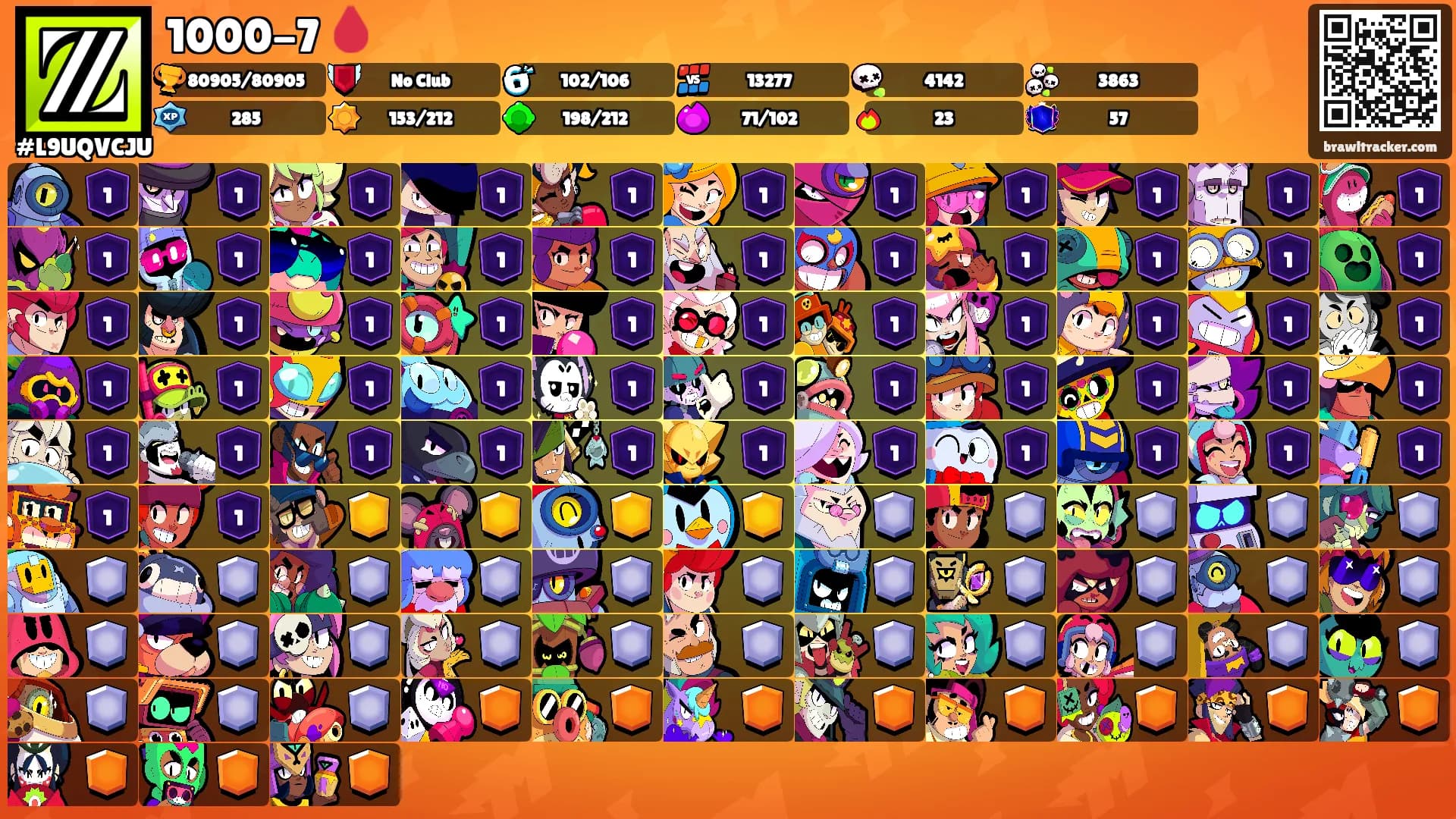 1000-7 🩸's Ranks