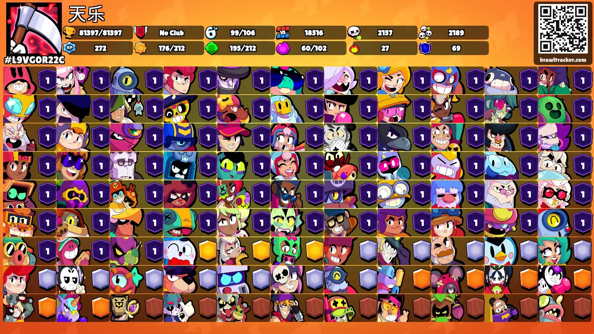 天乐's Ranks