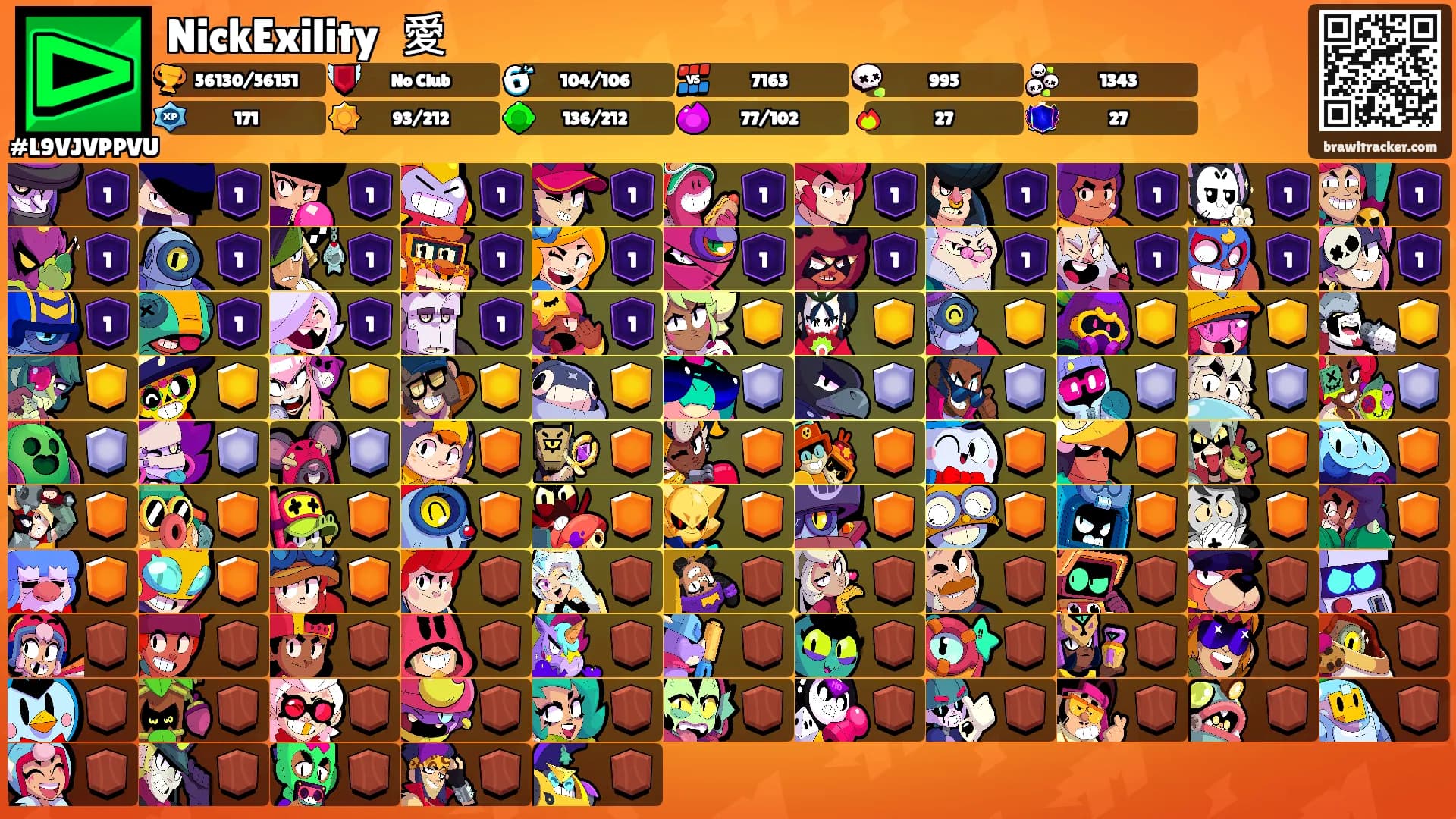 NickExility 愛's Ranks