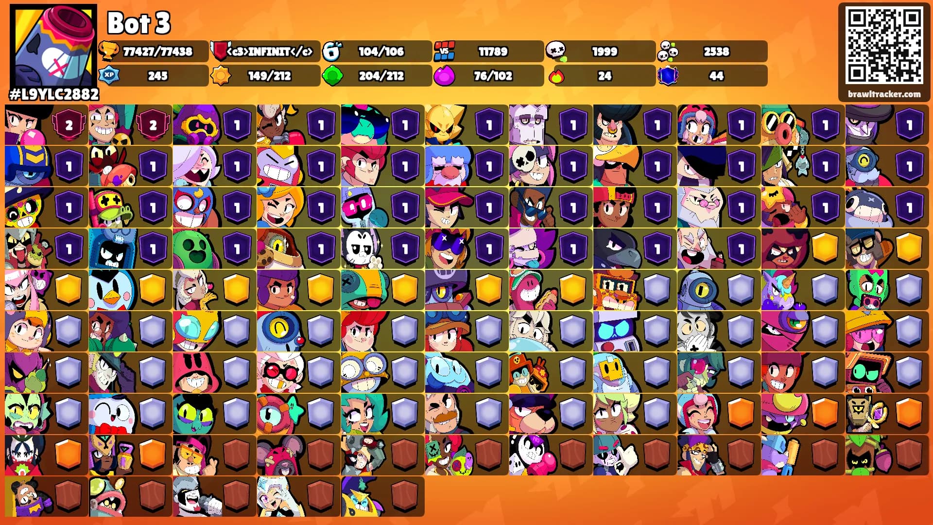 Bot 3's Ranks