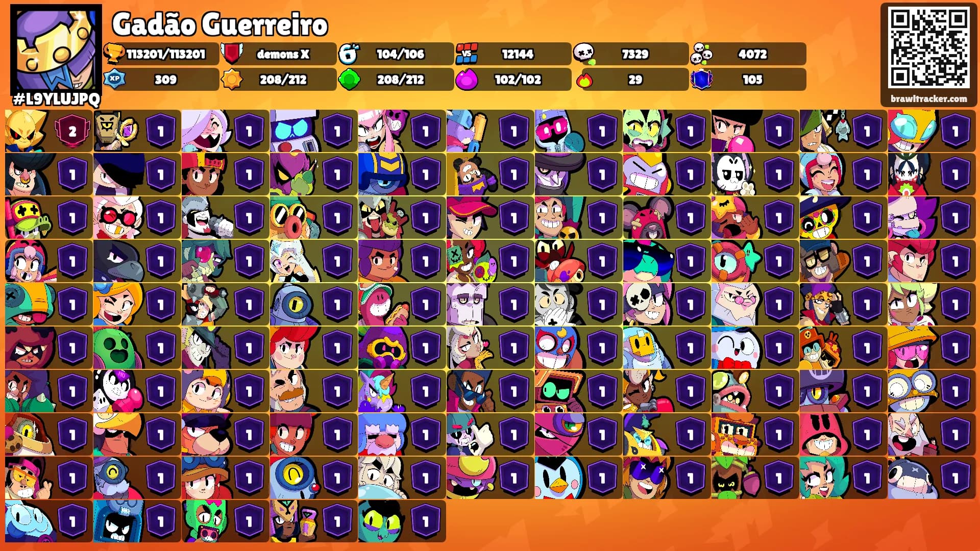 Gadão Guerreiro's Ranks