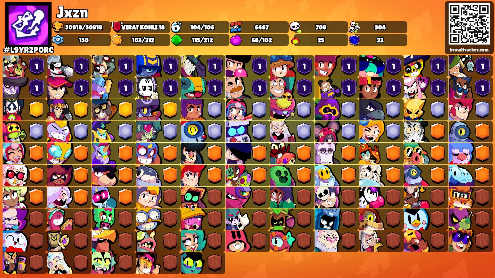 Jxzn's Ranks