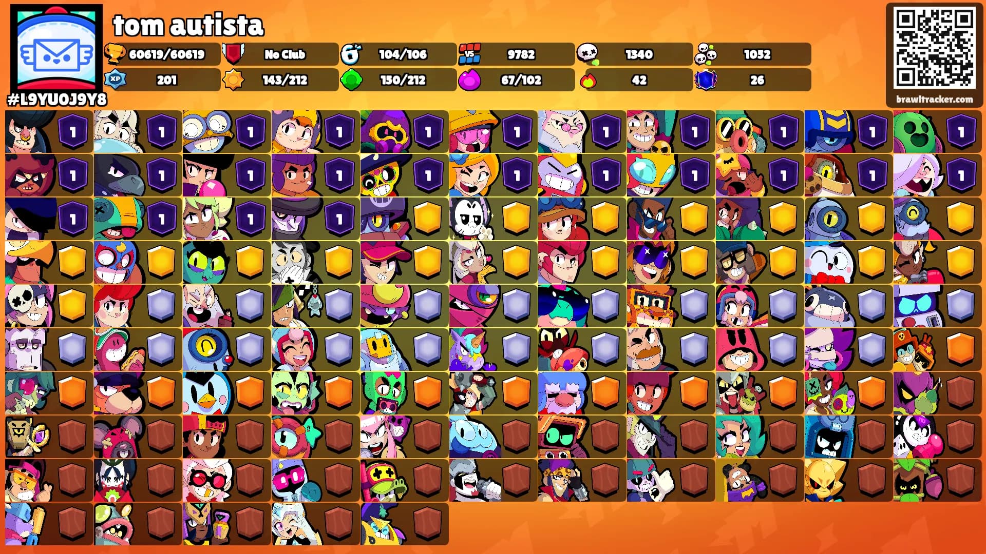 tom autista's Ranks