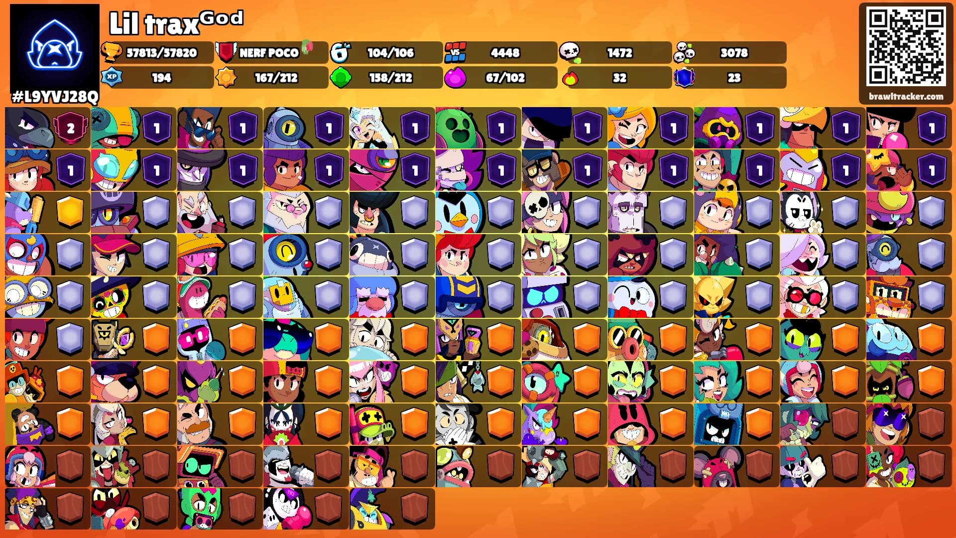 Lil traxᴳᵒᵈ's Ranks