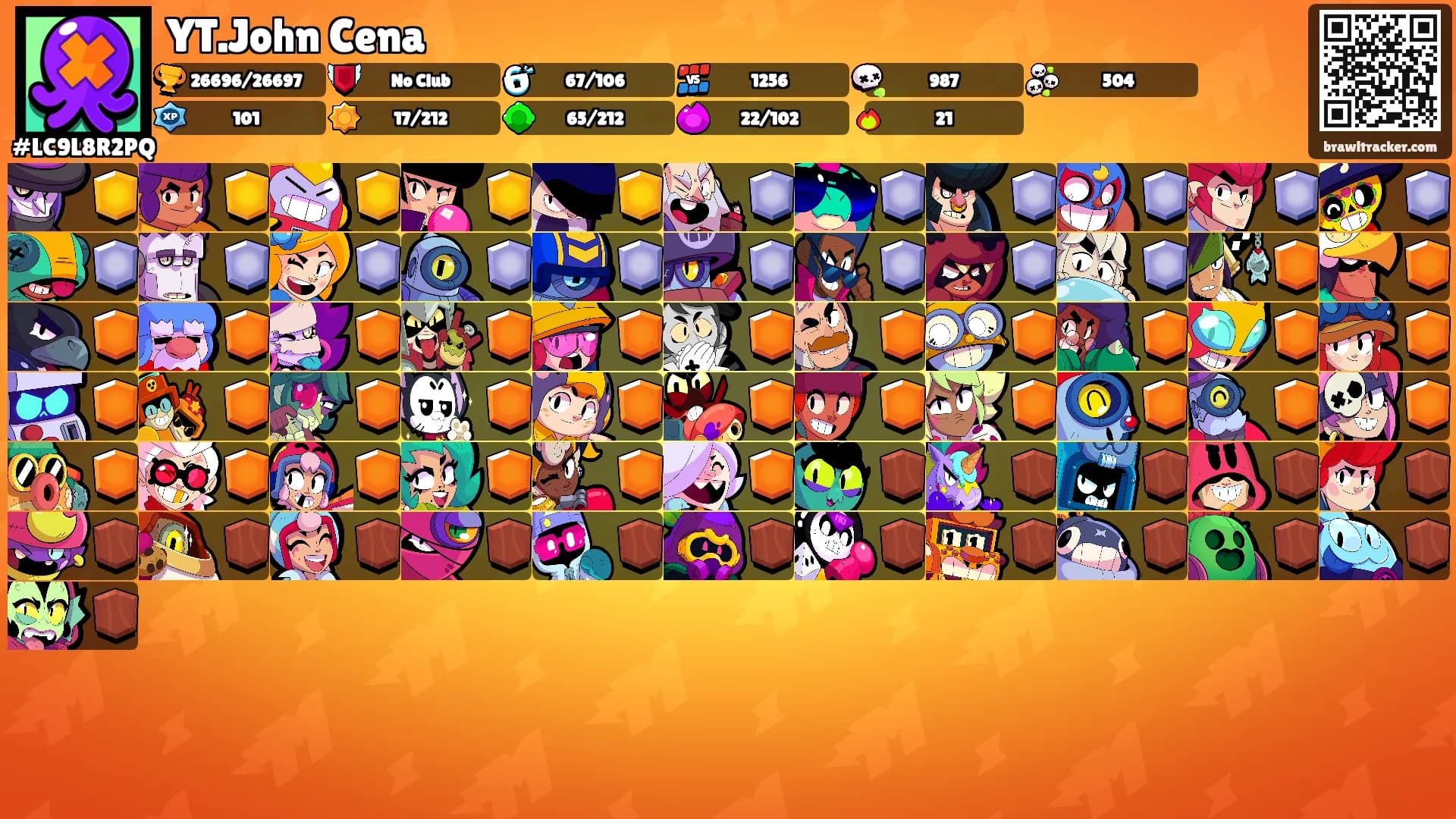 YT.John Cena's Ranks