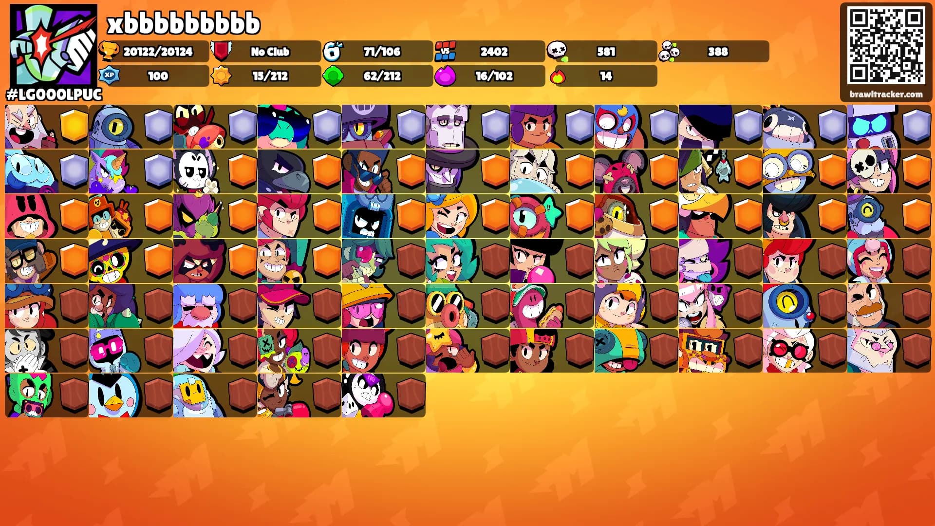 xbbbbbbbbb's Ranks