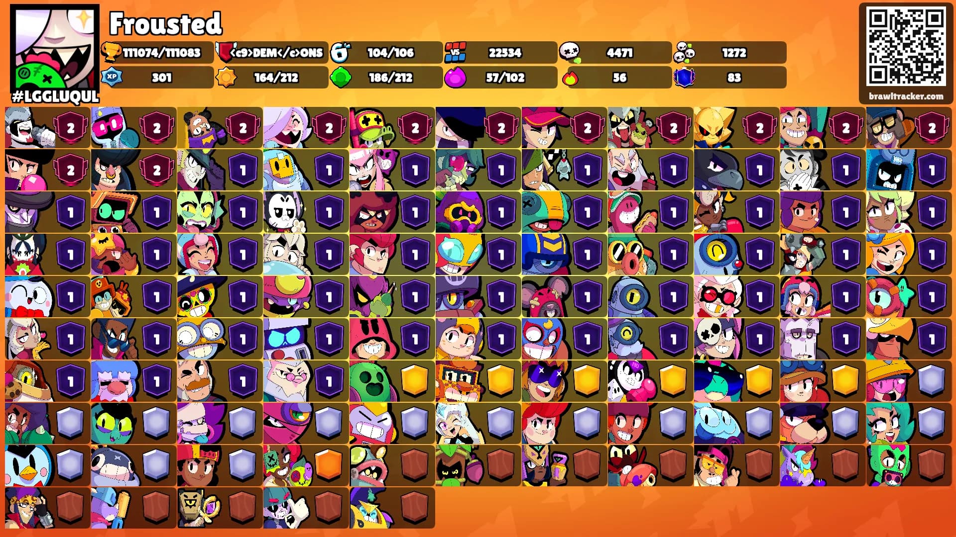 Frousted's Ranks