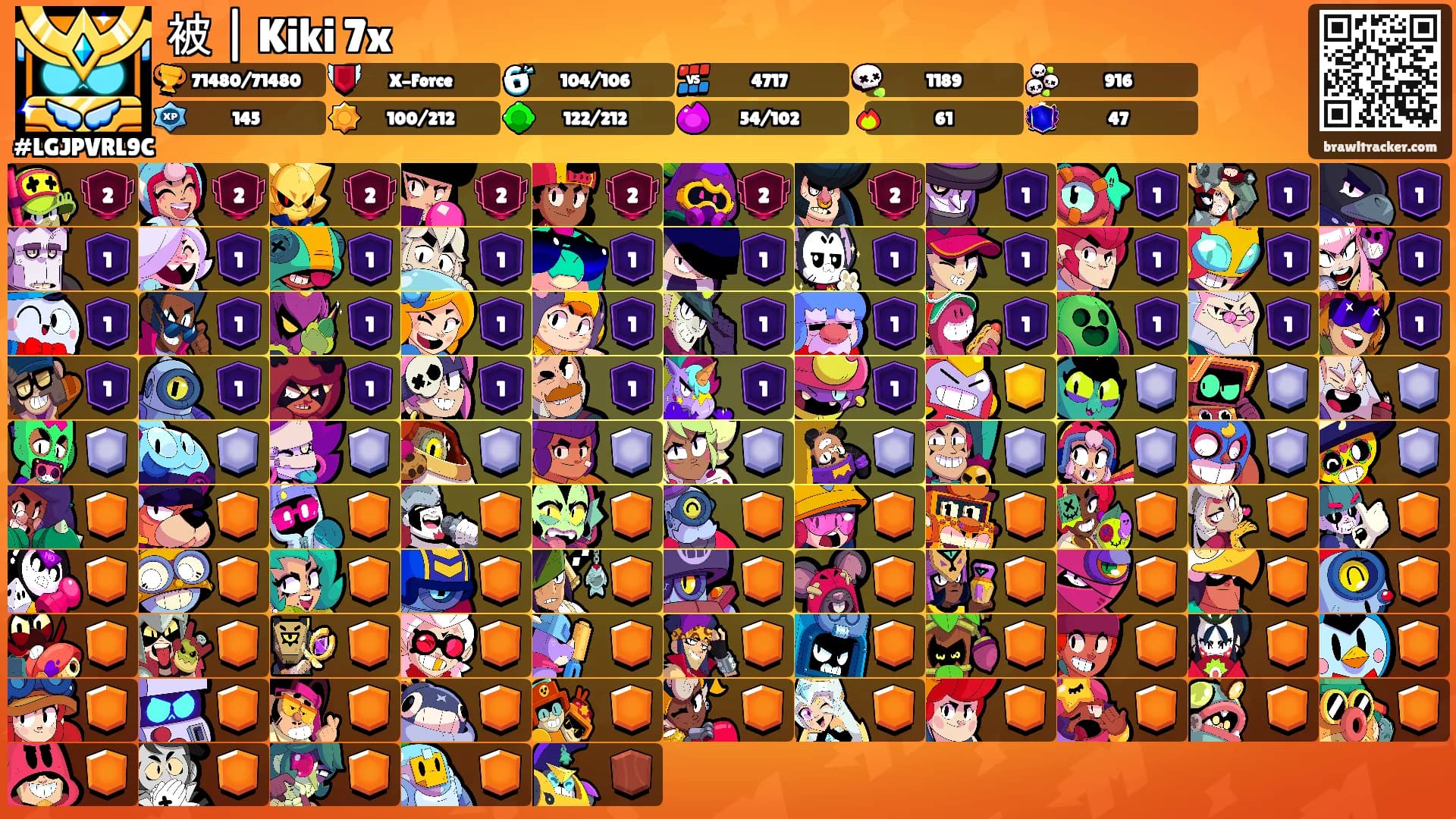 被 | Kiki 7x's Ranks