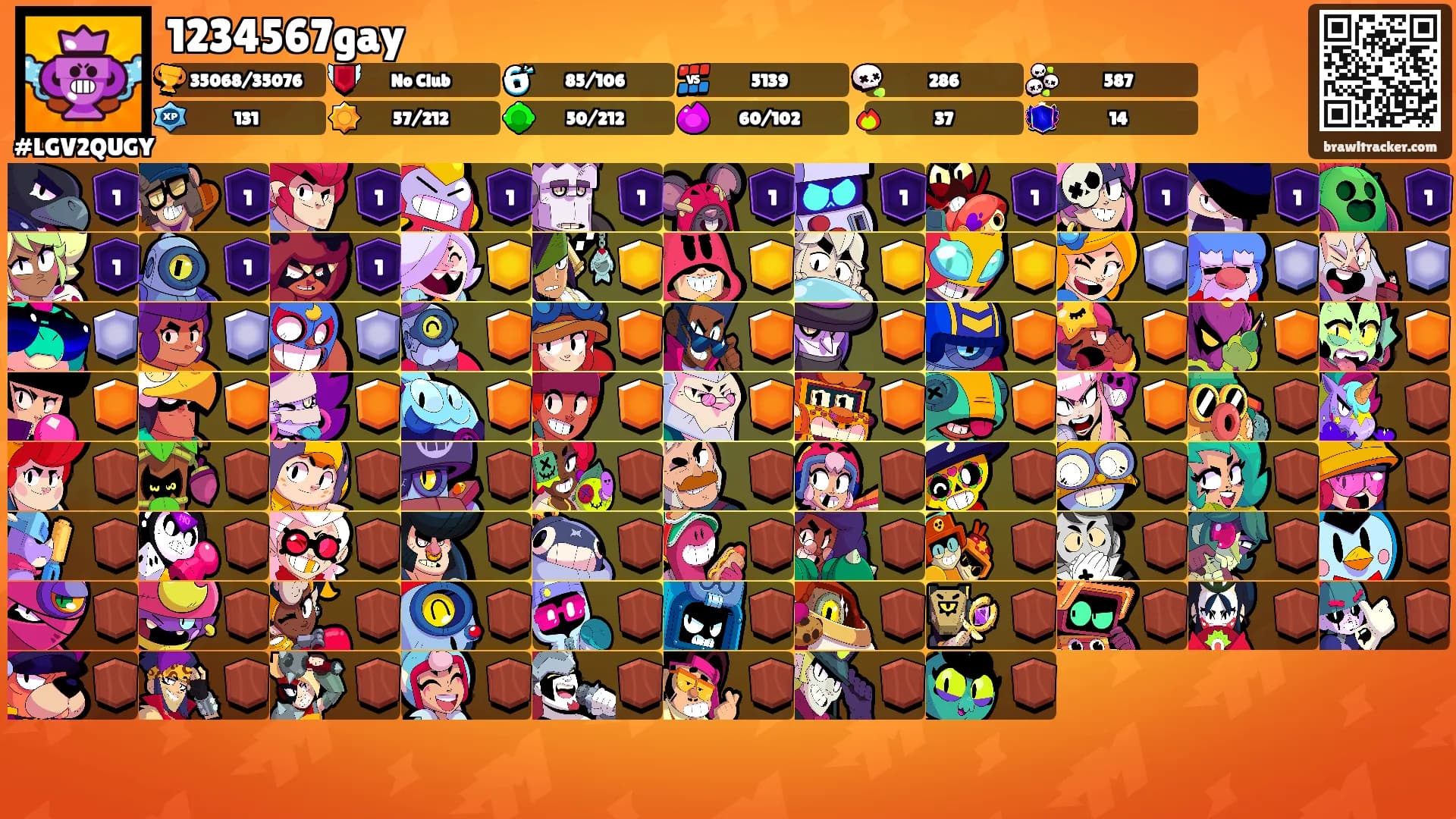 1234567gay's Ranks
