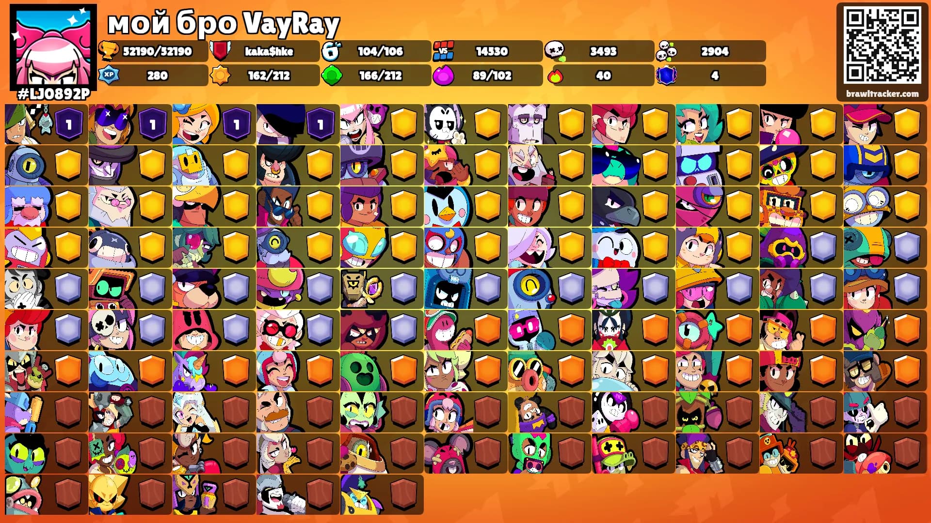 мой бро VayRay's Ranks