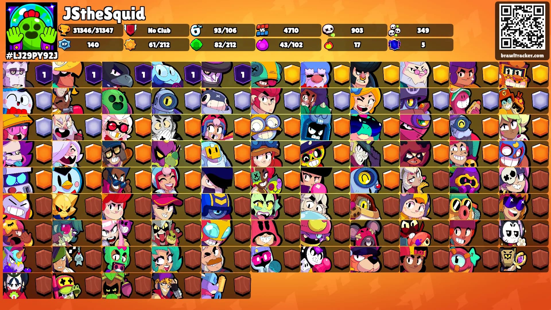 JStheSquid's Ranks